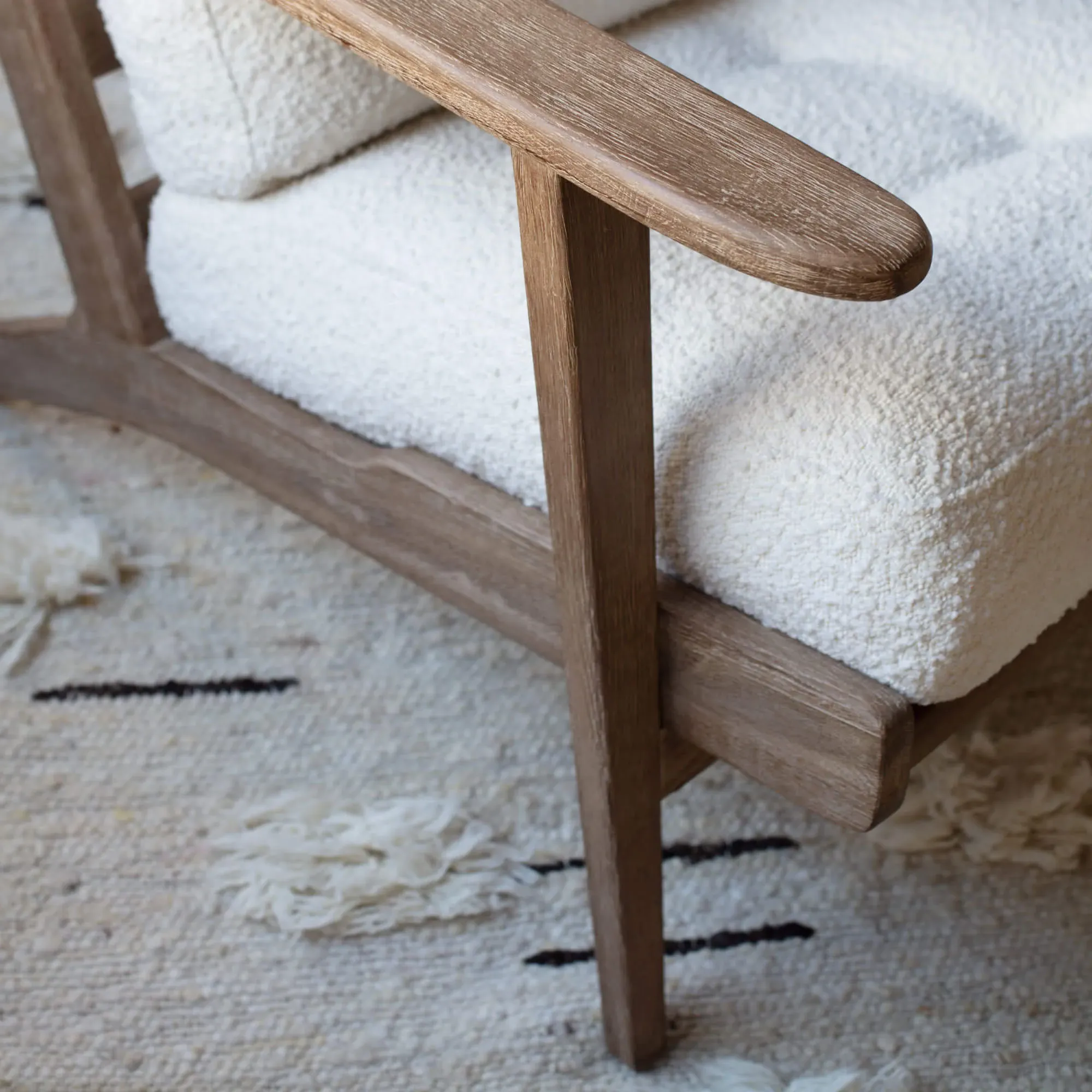 Dylan Armchair - Chalk, Bouclé