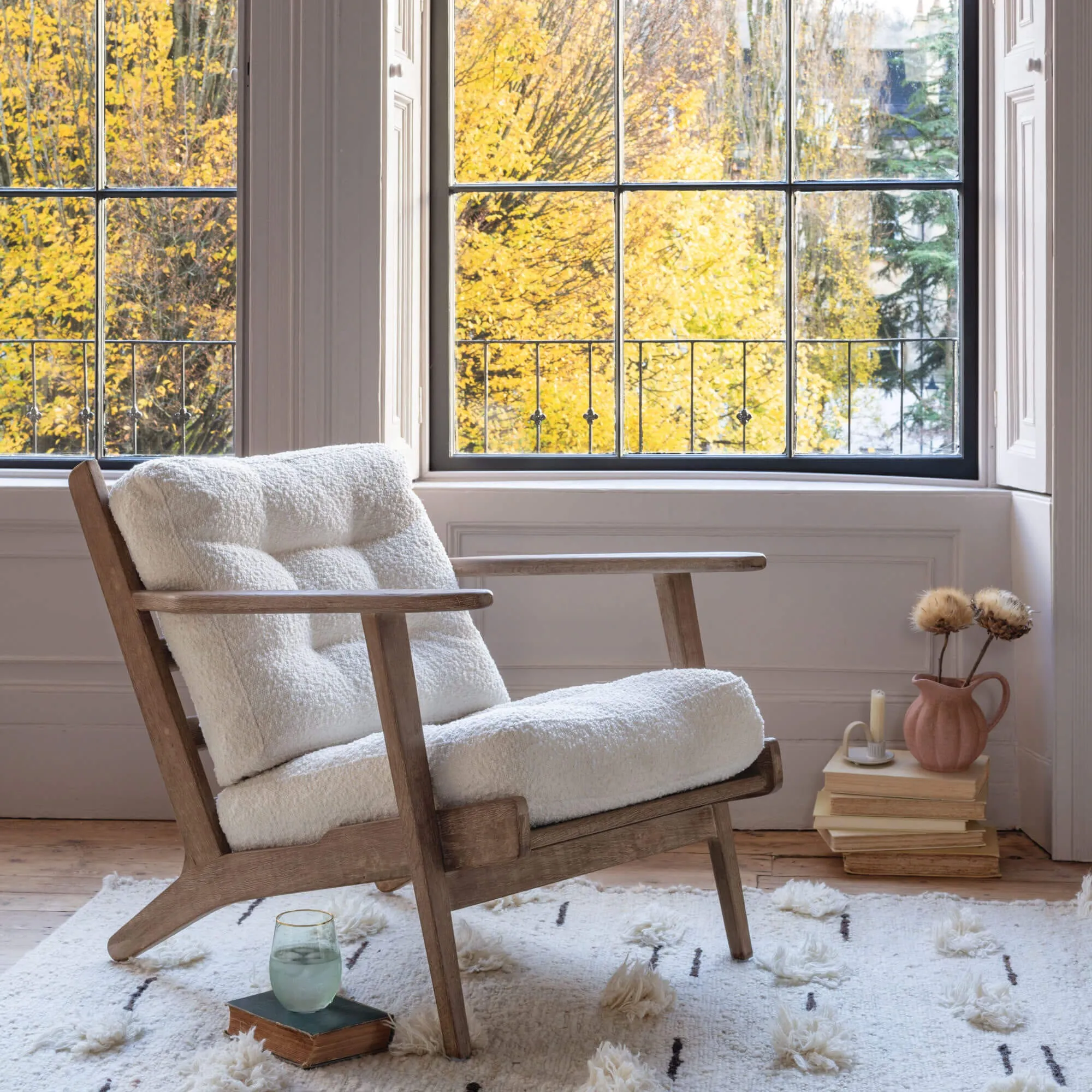 Dylan Armchair - Chalk, Bouclé