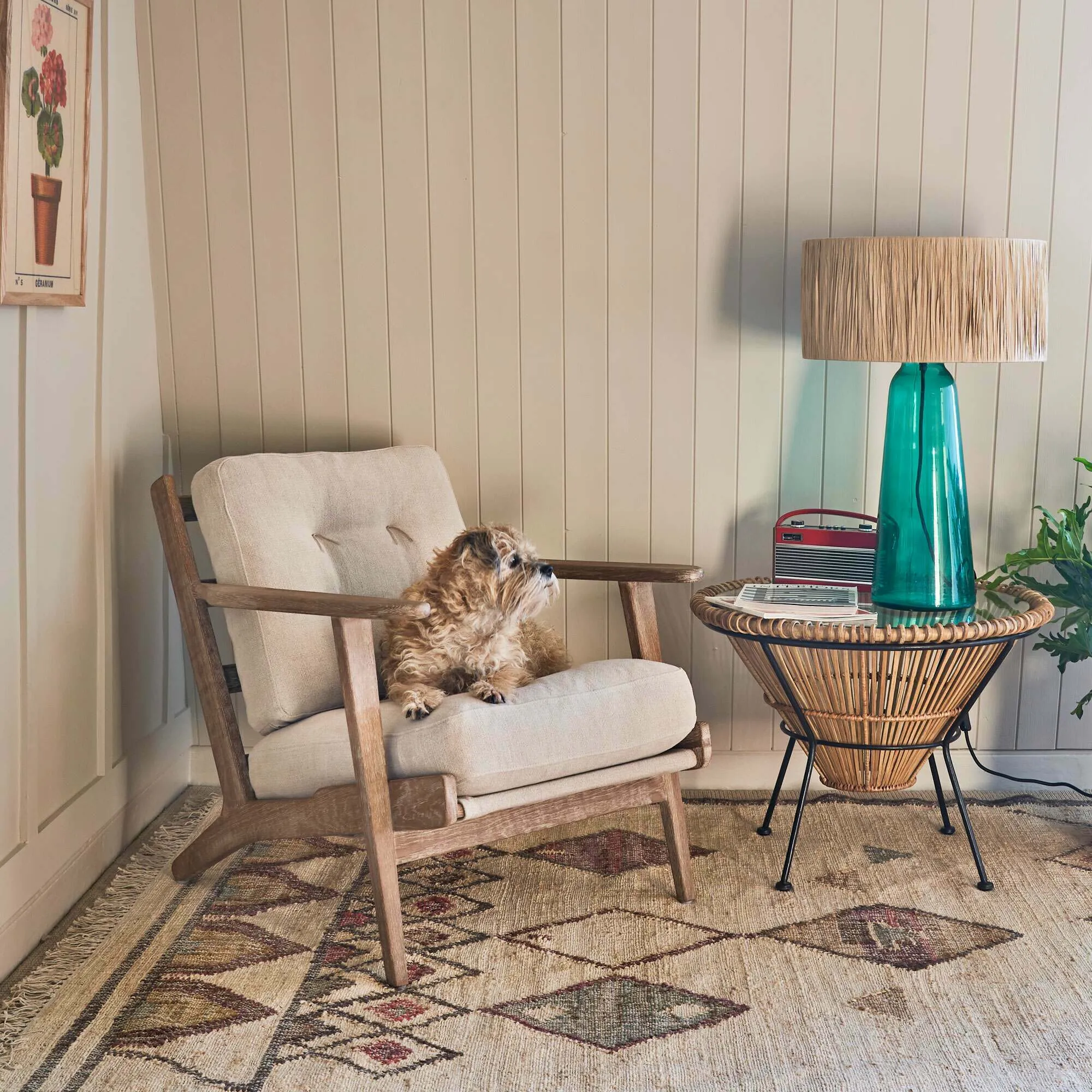 Dylan Armchair - Natural, Linen