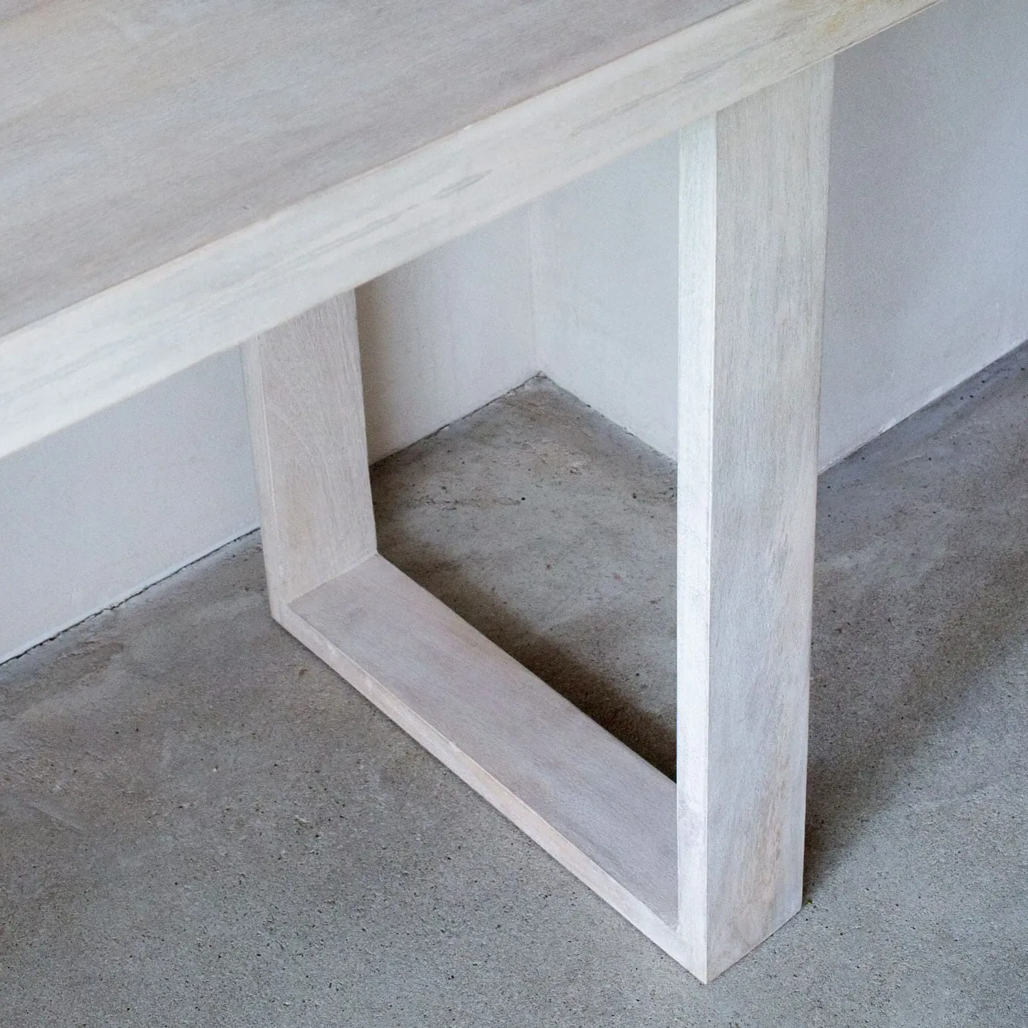 Eckley Desk with Drawers - Whitewashed, Mango Wood