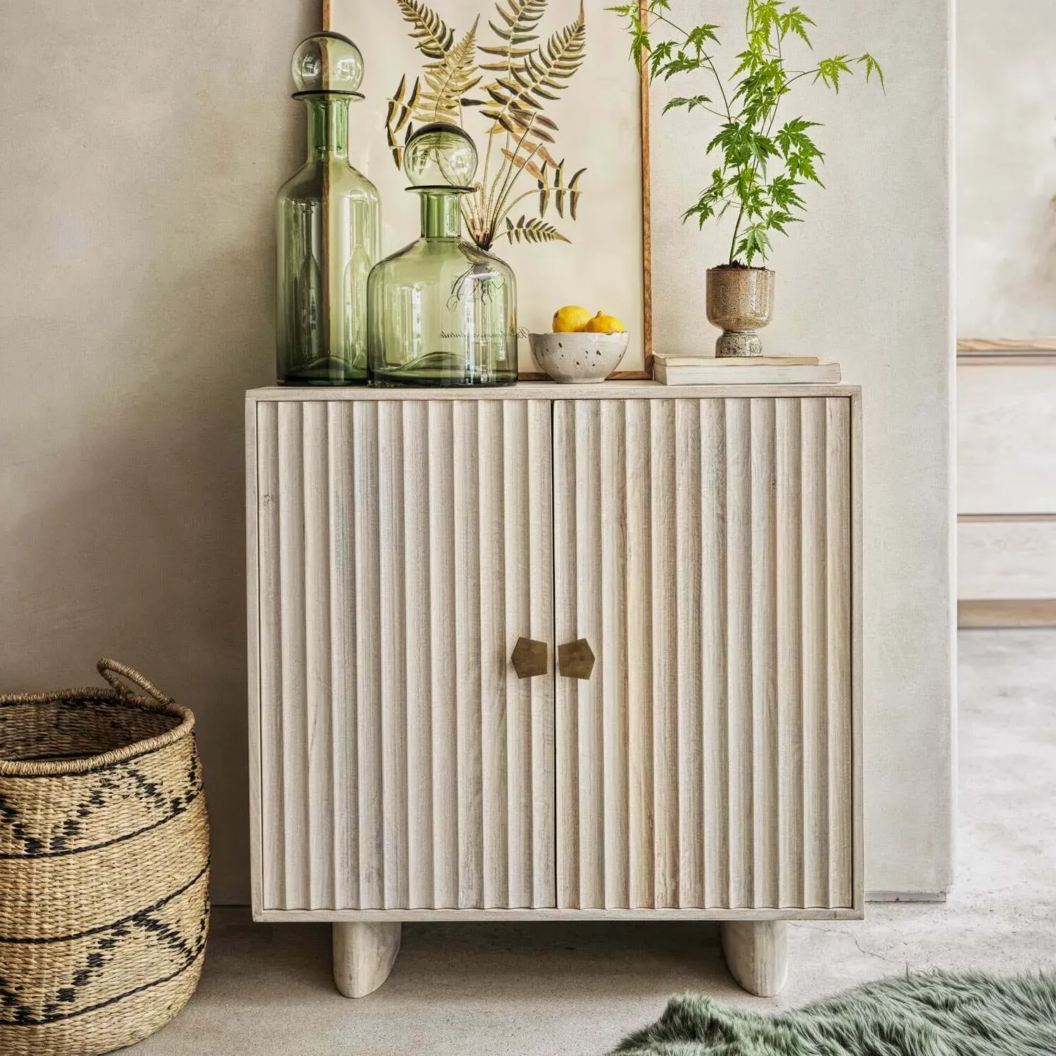 Eckley Two Door Cabinet - Mango Wood