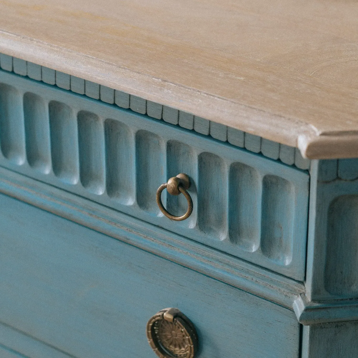 Eda Chest of Drawers - Teal, Wood