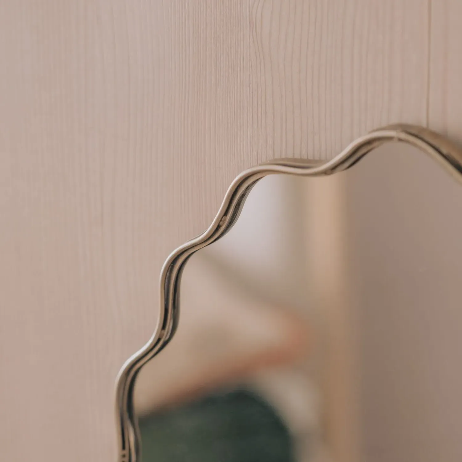 Edie Small Wall Mirror - Brass