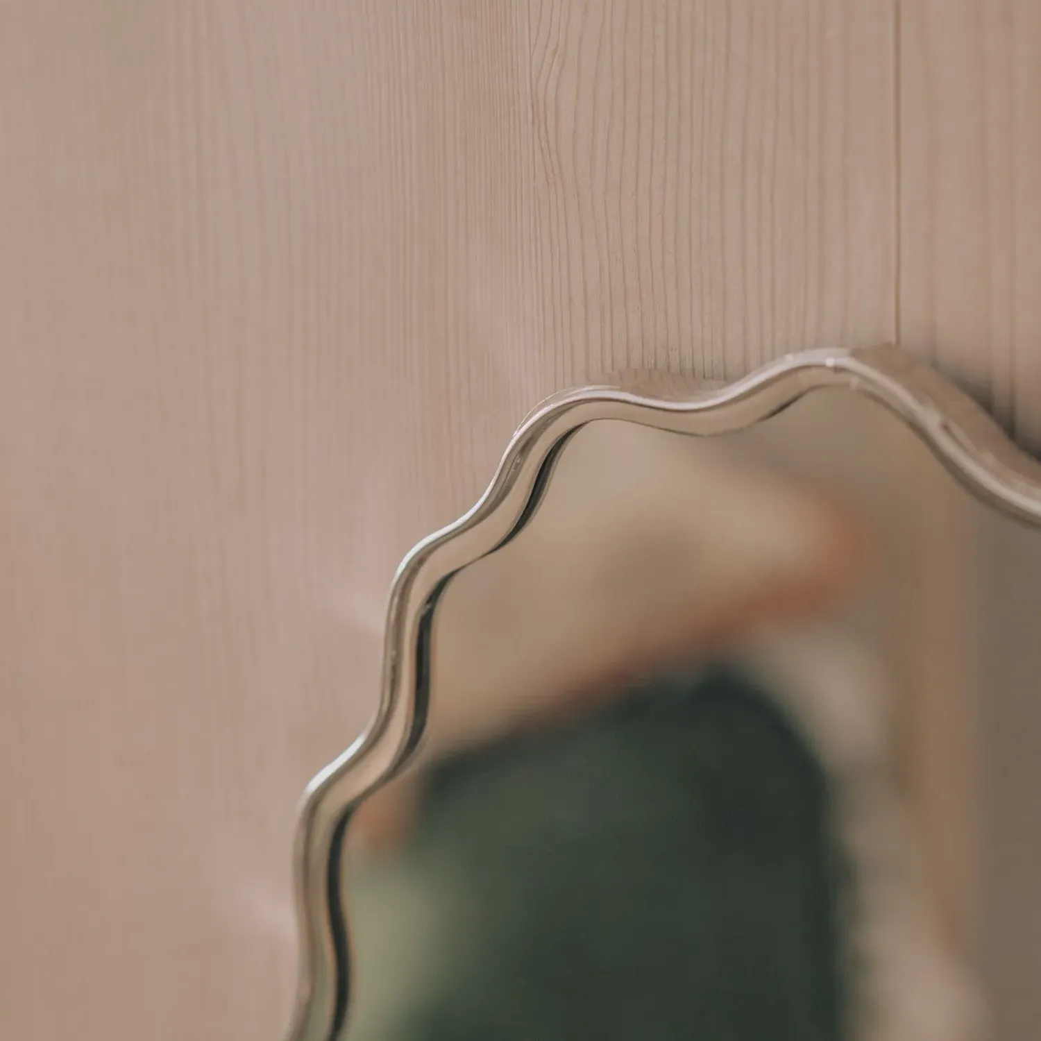 Edie Small Wall Mirror - Silver Steel