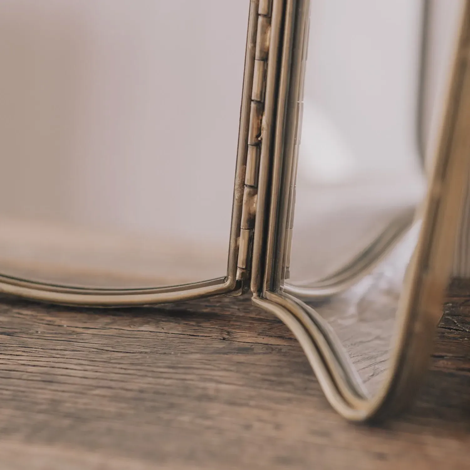 Edie Triple Table Mirror - Brass