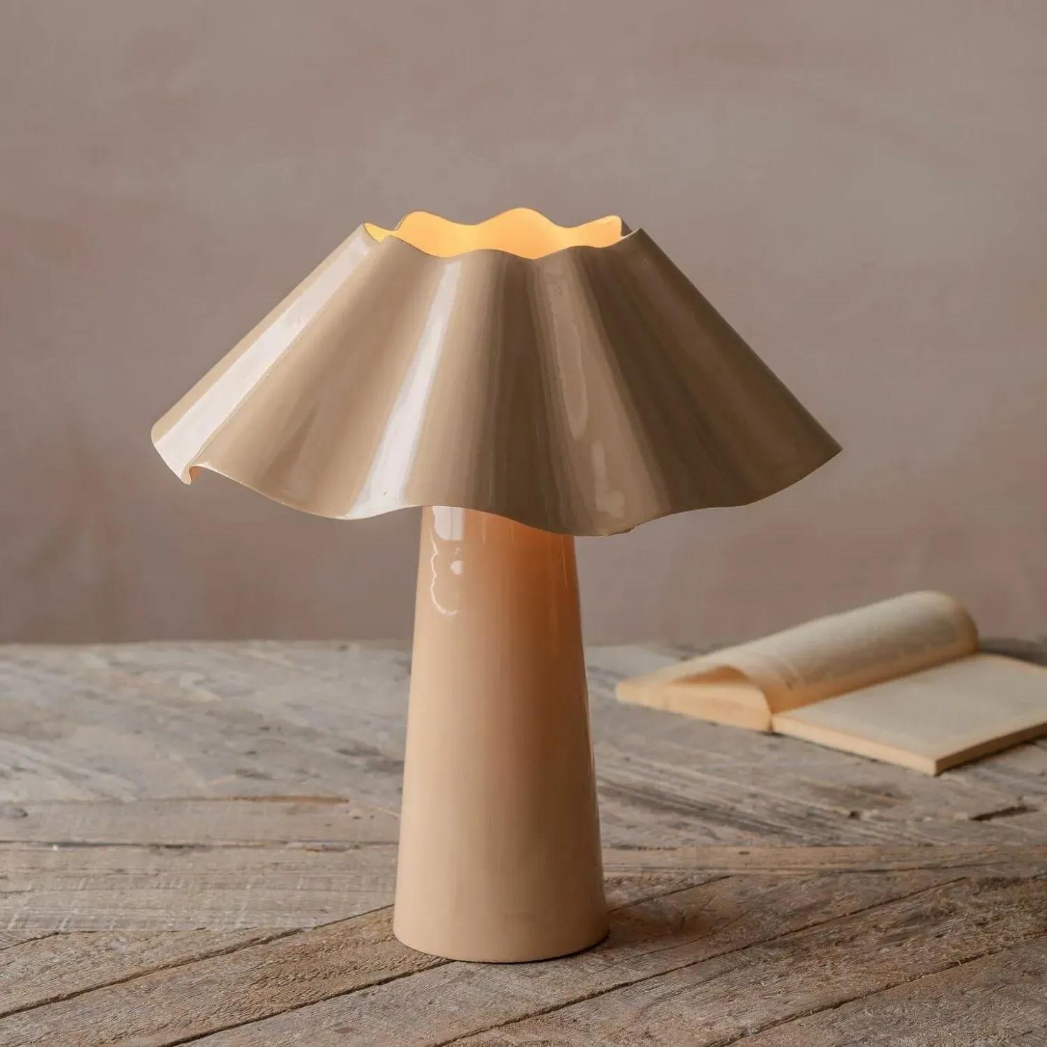 Eldon Small Table Lamp - Dusk, Enameled Iron