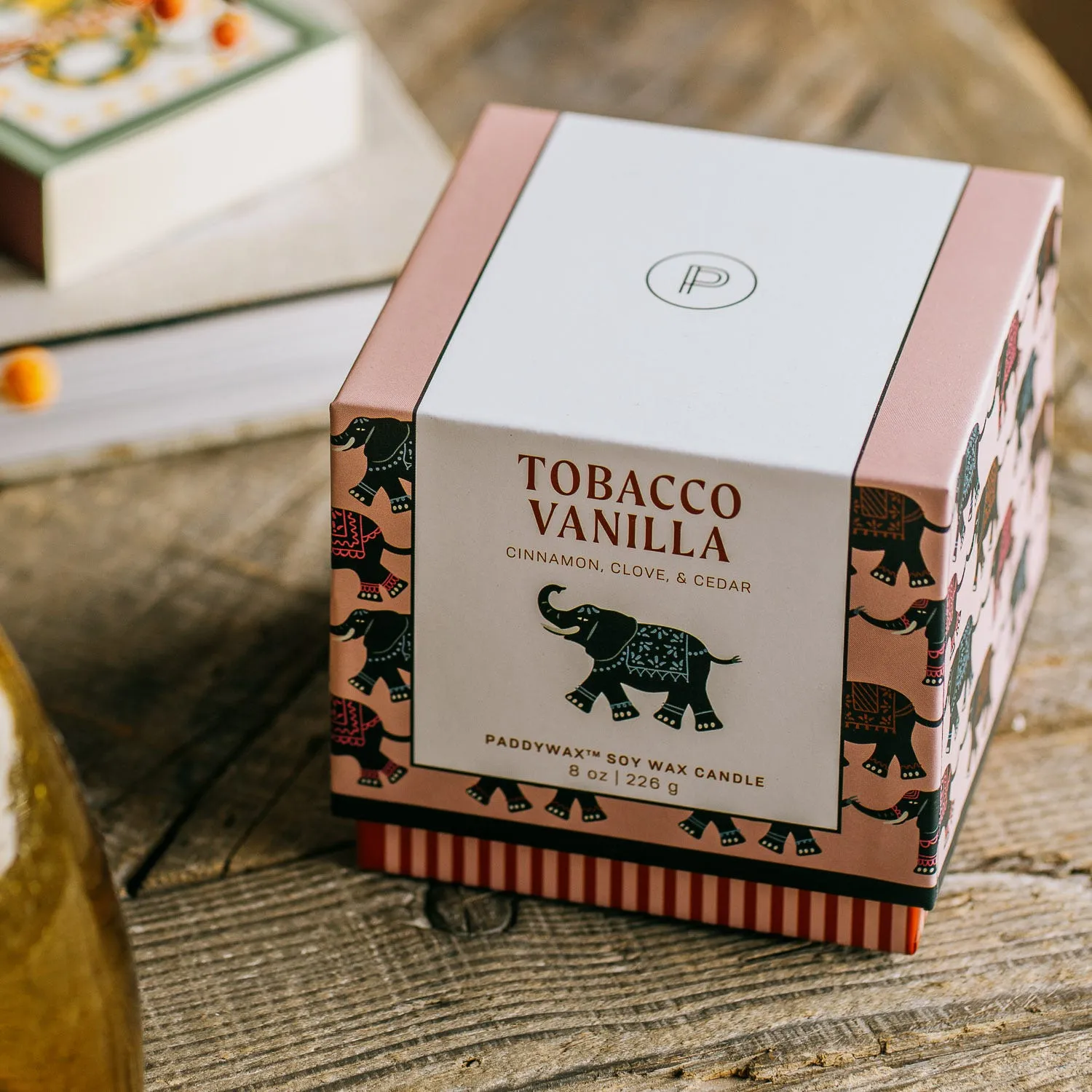 Elephant Ceramic Tobacco & Vanilla Candle - Ceramic