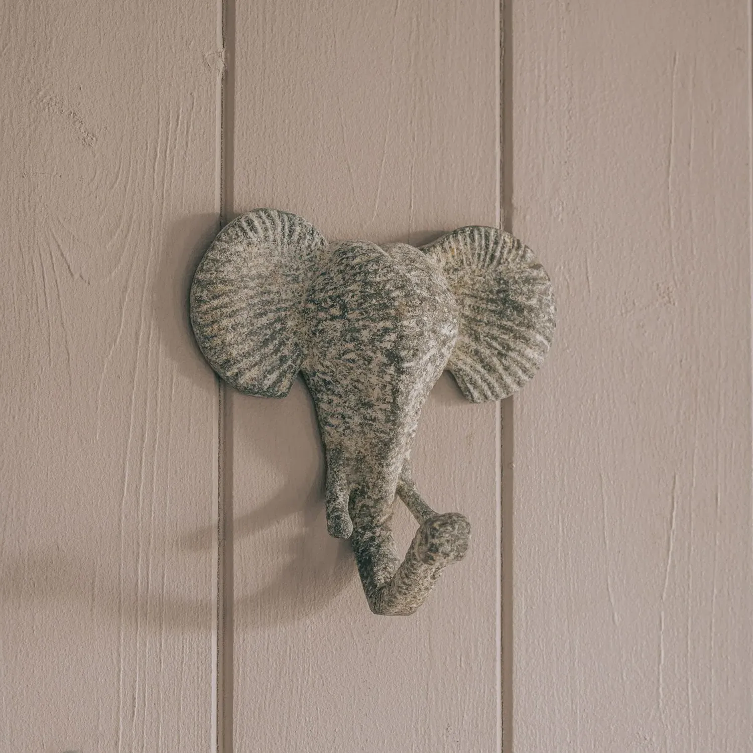 Elephant Wall Hook - Patinated Aluminium