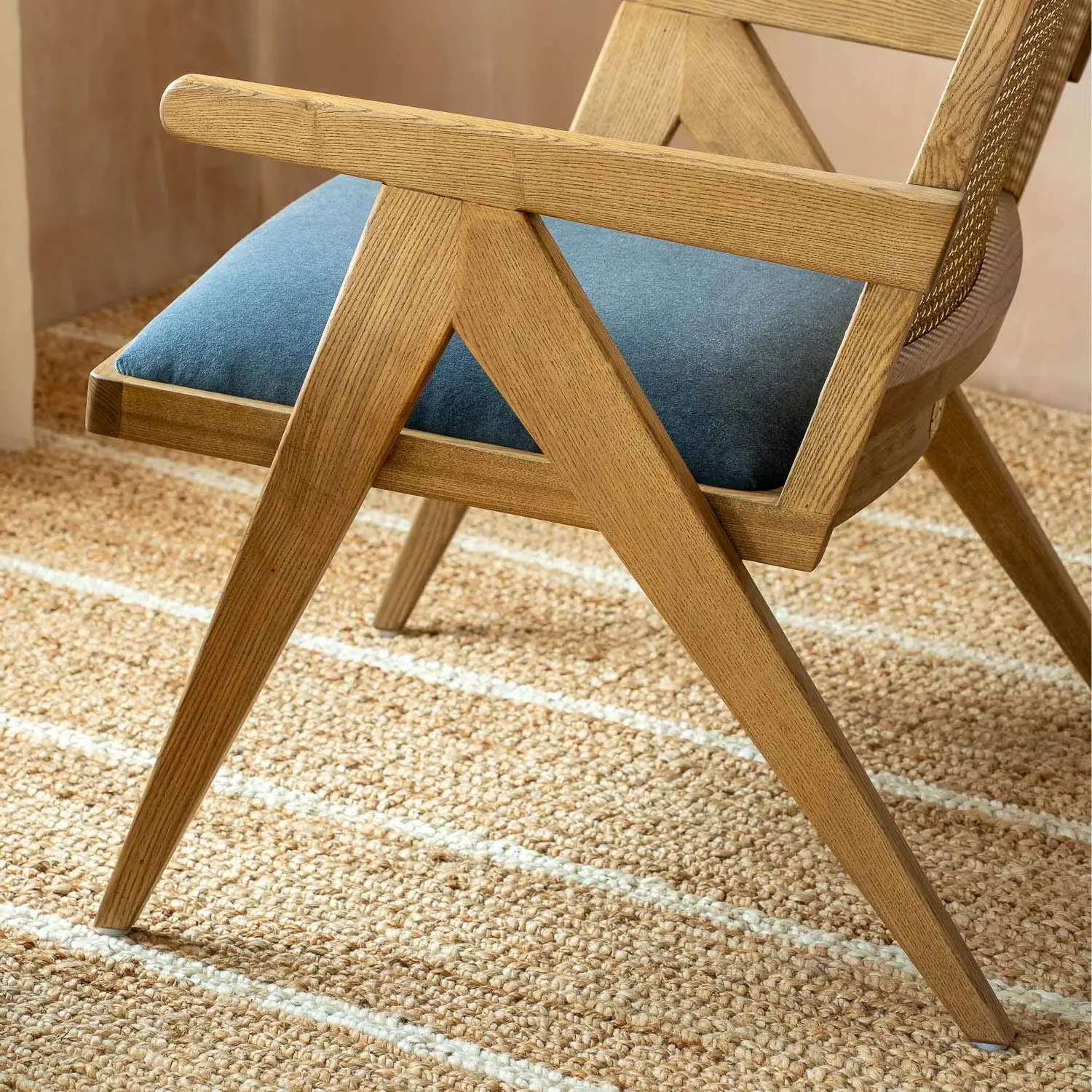 Elodie Velvet Armchair - Midnight Blue