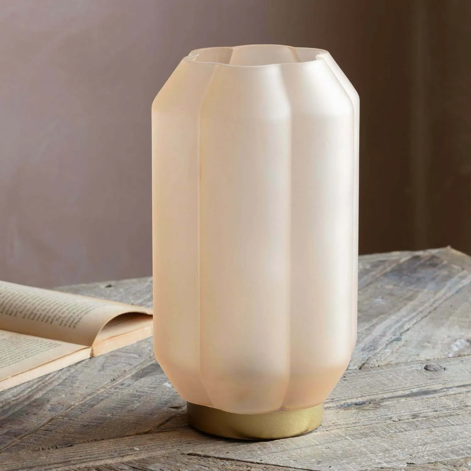 Emaline Small LED Table Lamp - Pink, Glass