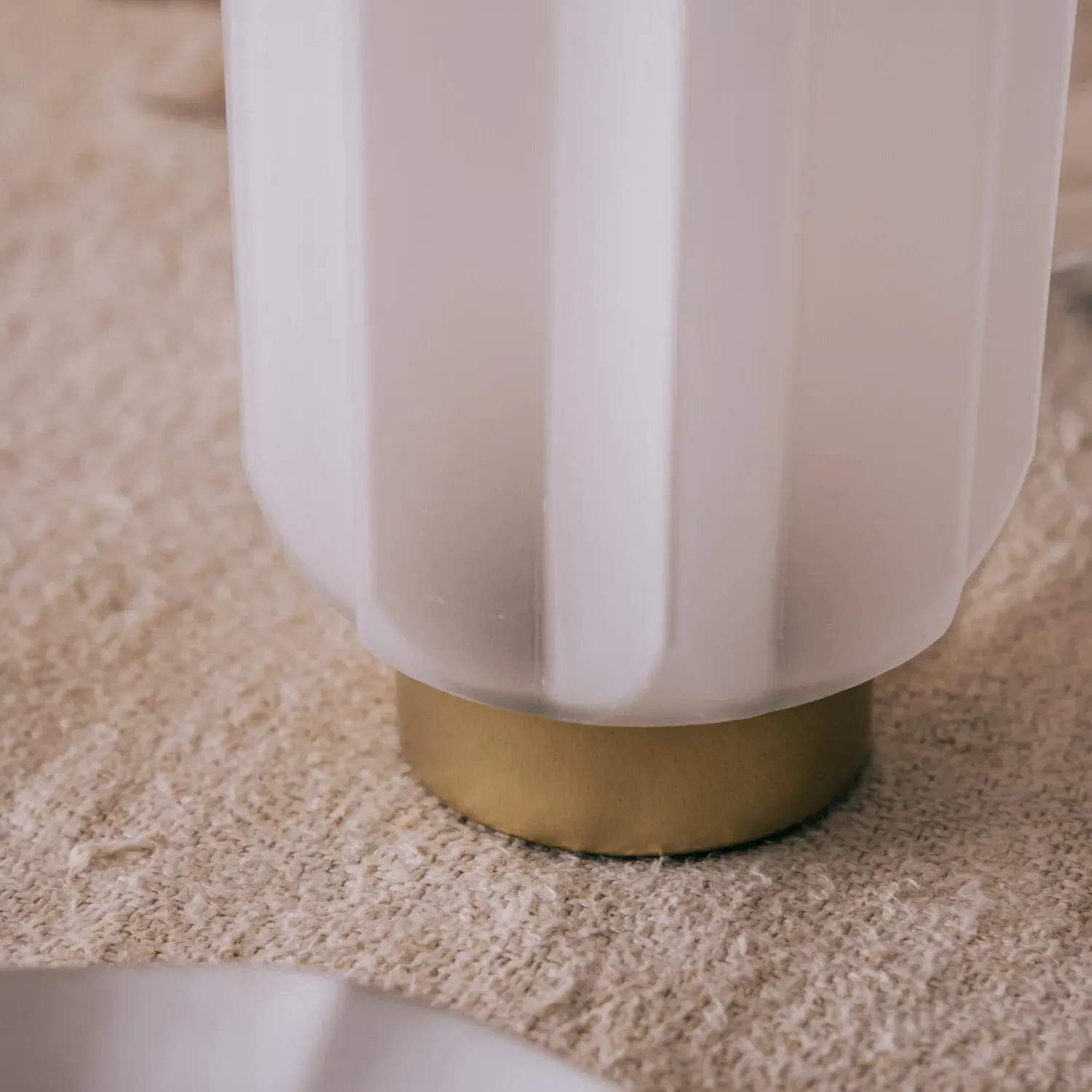 Emmy LED Table Lamp - White, Glass