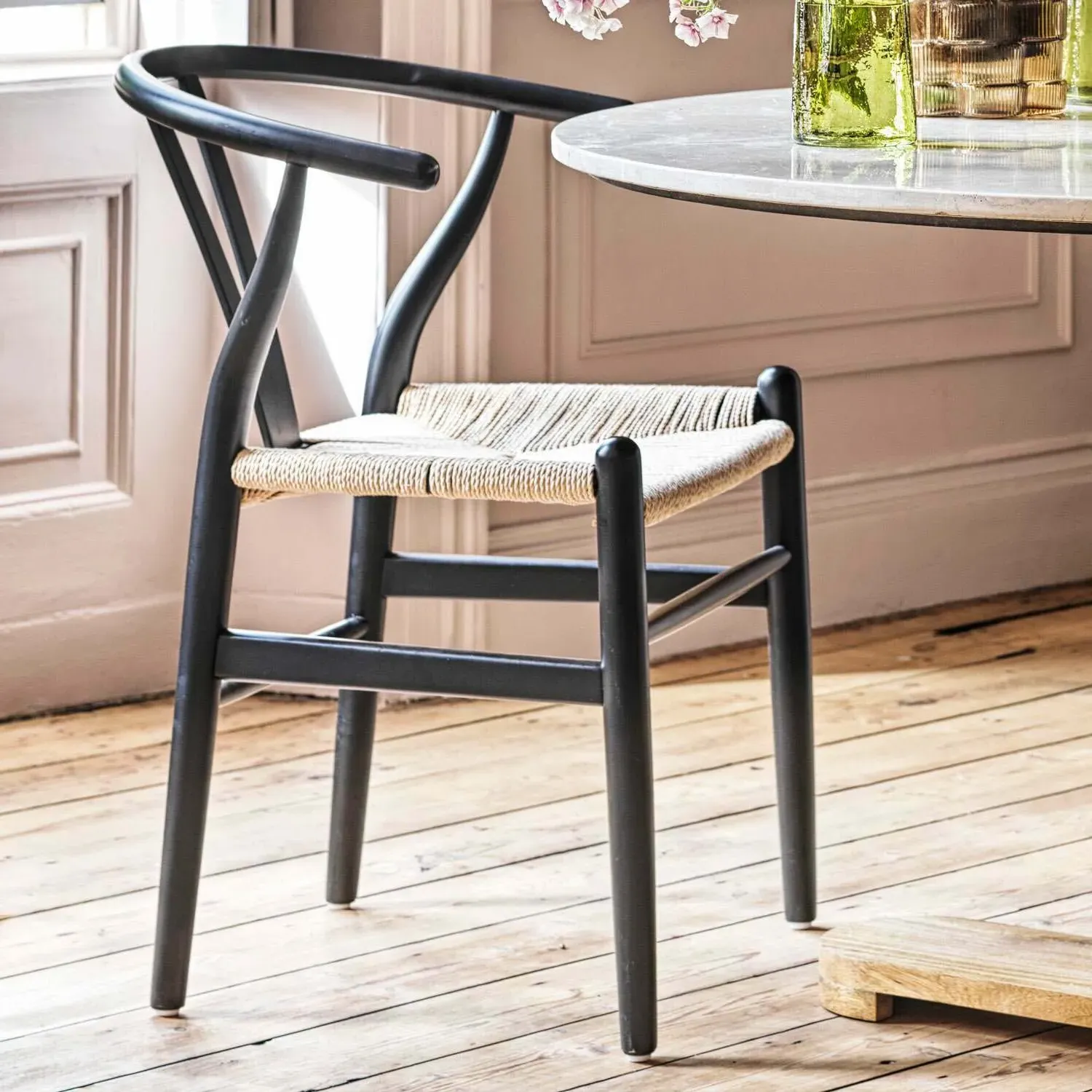 Emperor Chair - Black, Rattan