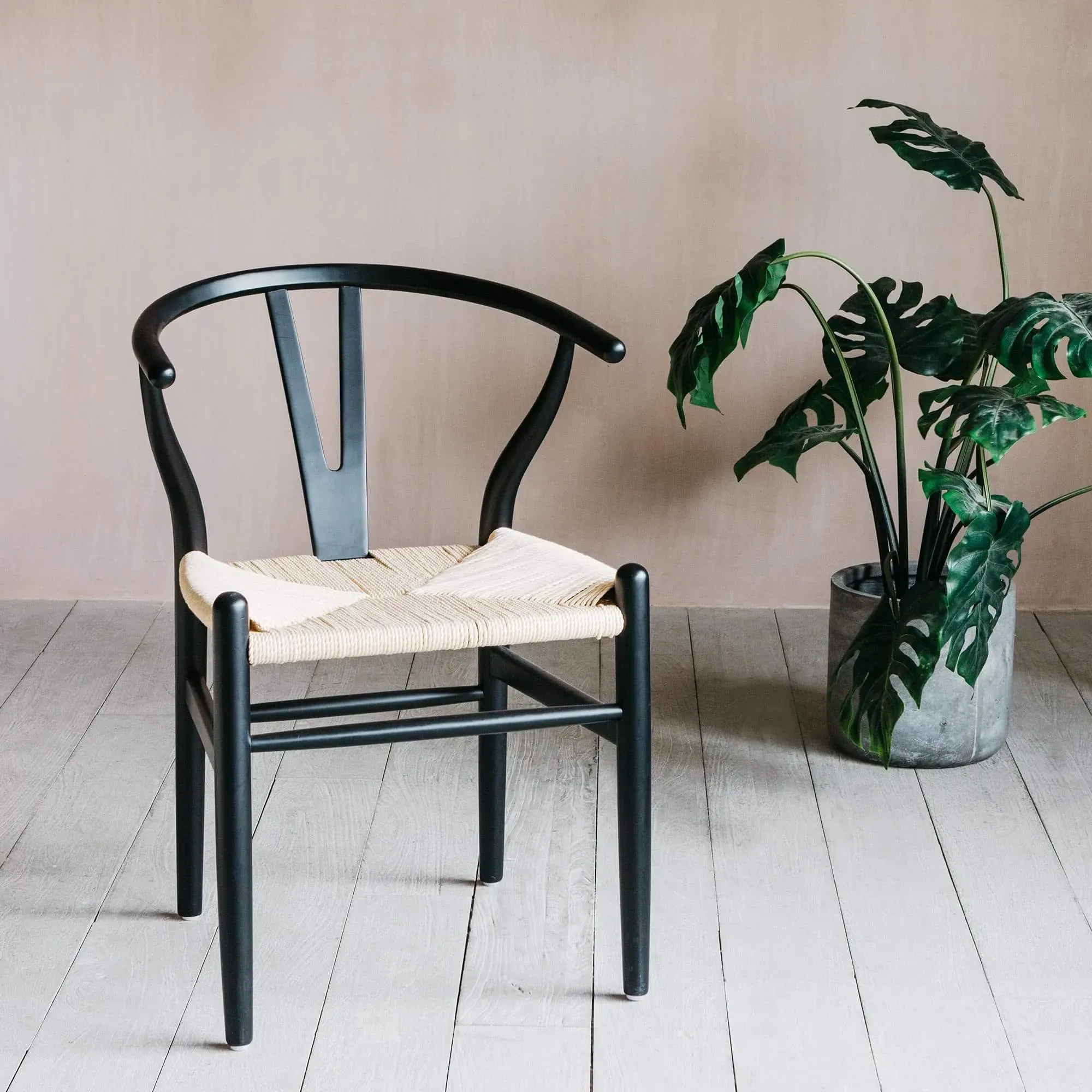 Emperor Chair - Black, Rattan