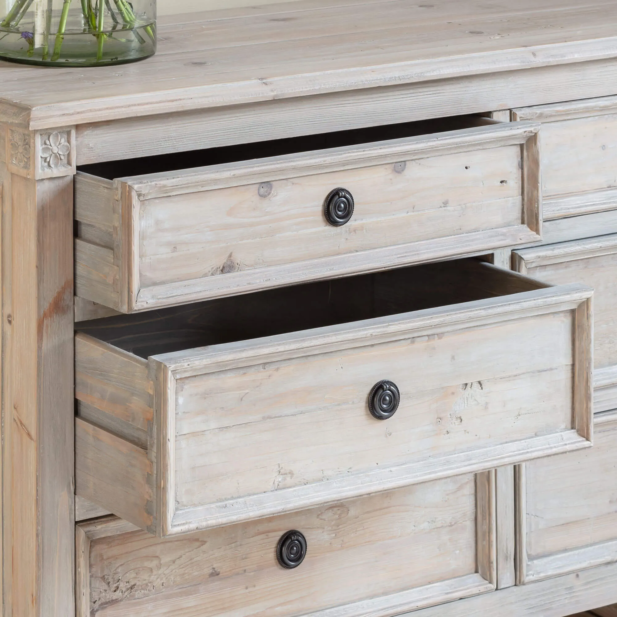 Enid 6-Drawer Chest of Drawers - Fir Wood