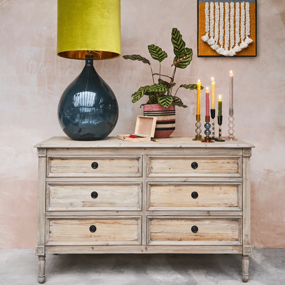 Enid 6-Drawer Chest of Drawers - Fir Wood image