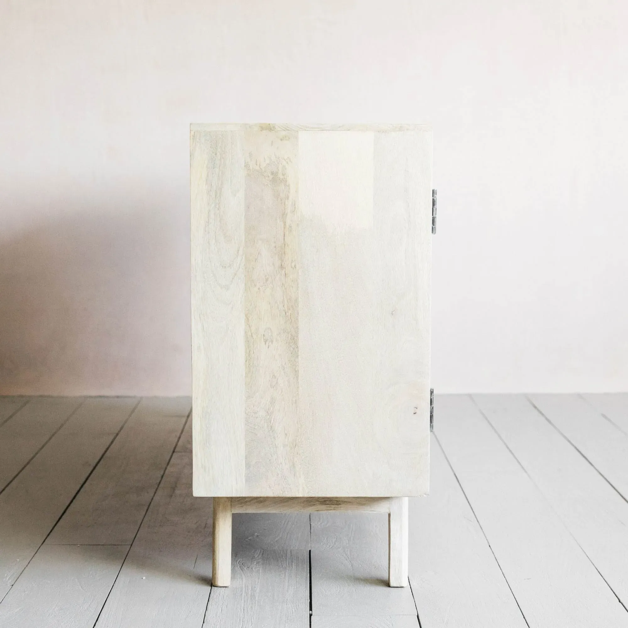 Esben Four Door Sideboard - White, Mango Wood