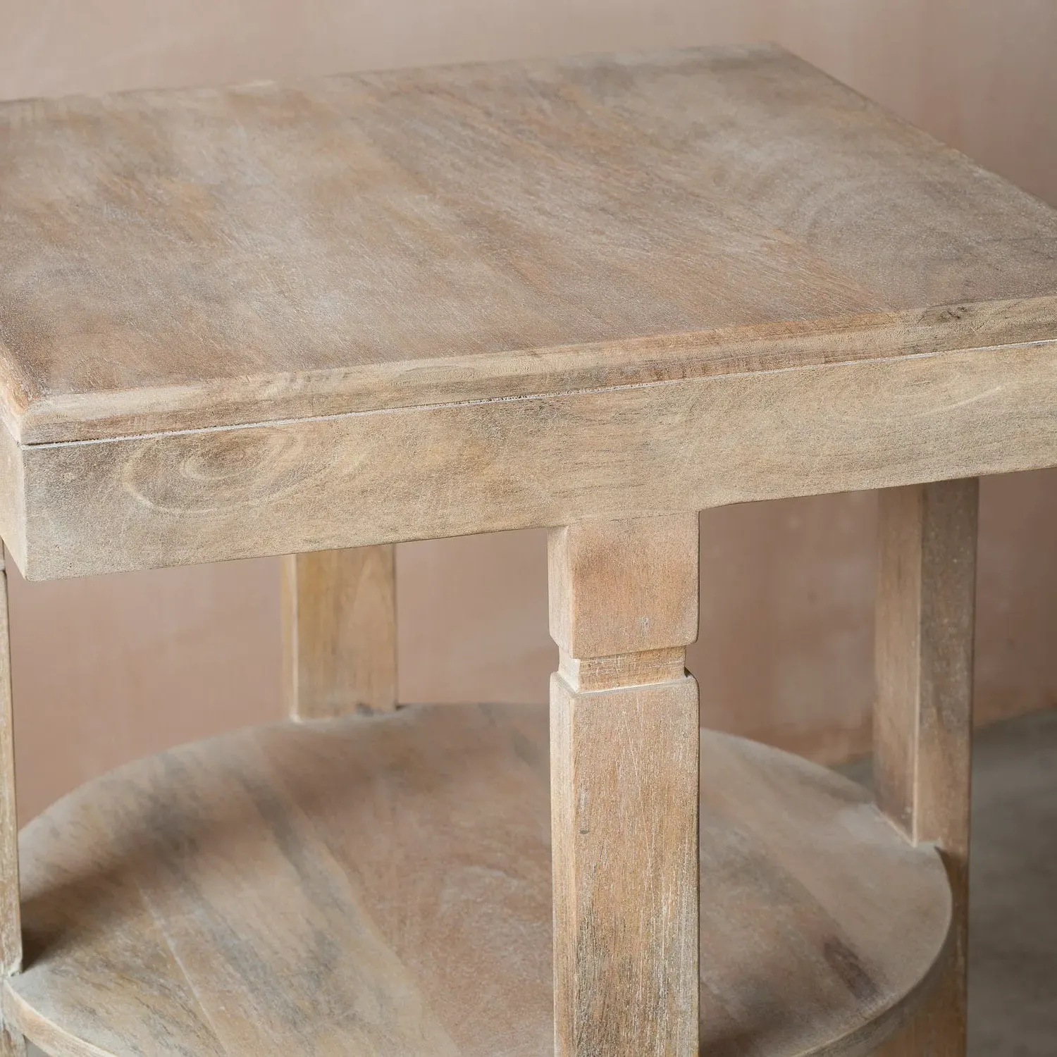 Estelle Side Table - Natural, Mango Wood