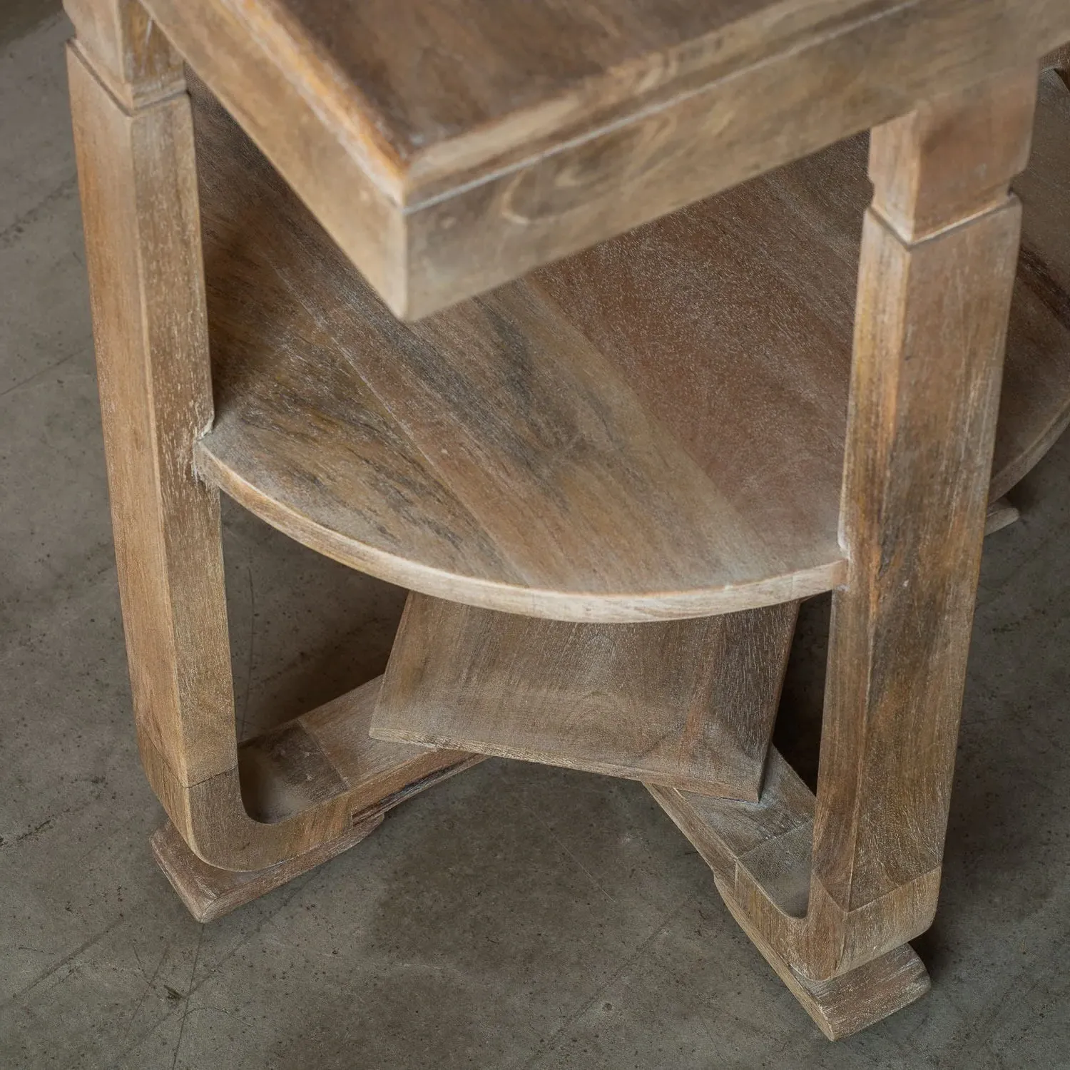 Estelle Side Table - Natural, Mango Wood