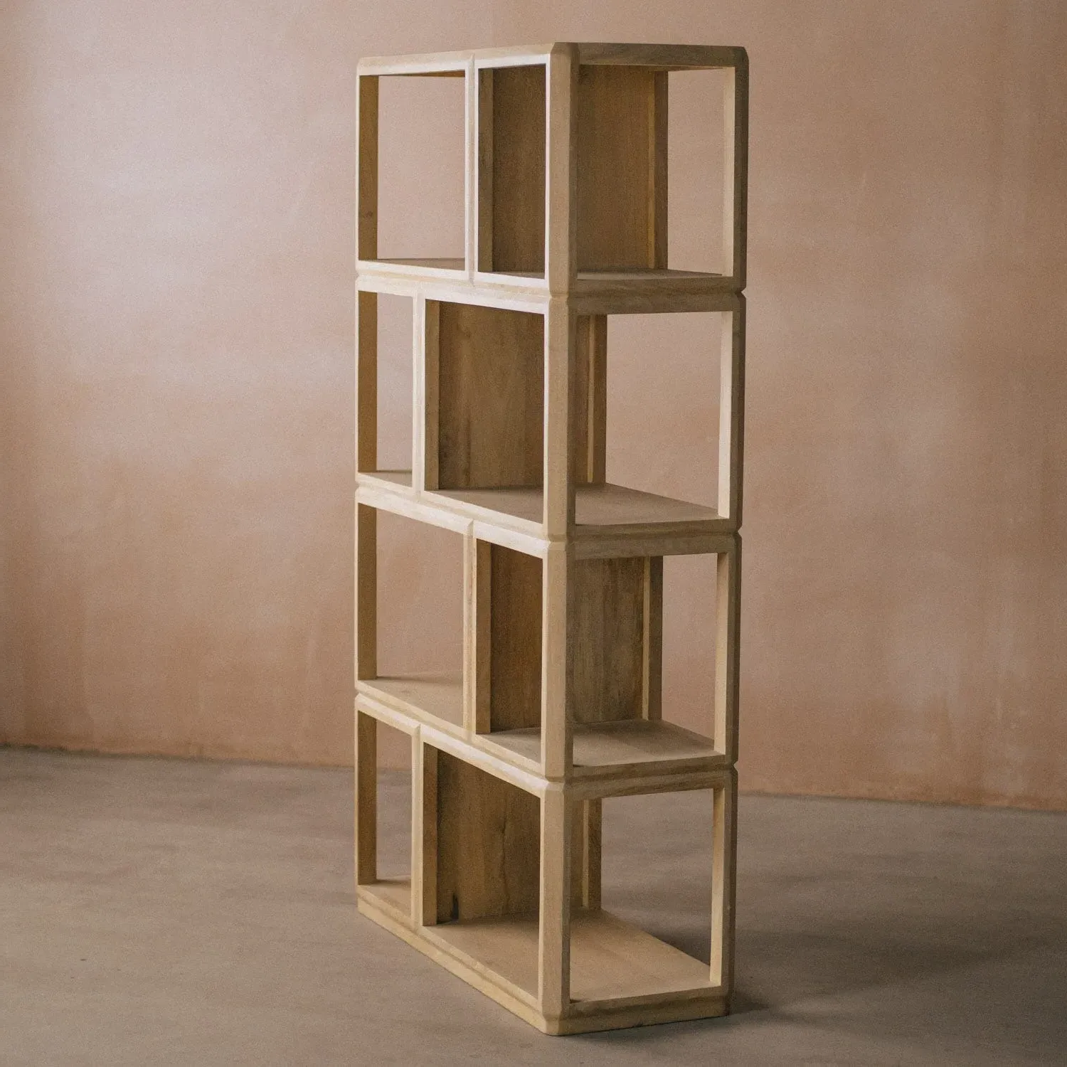 Evander Shelving Unit - Mango Wood