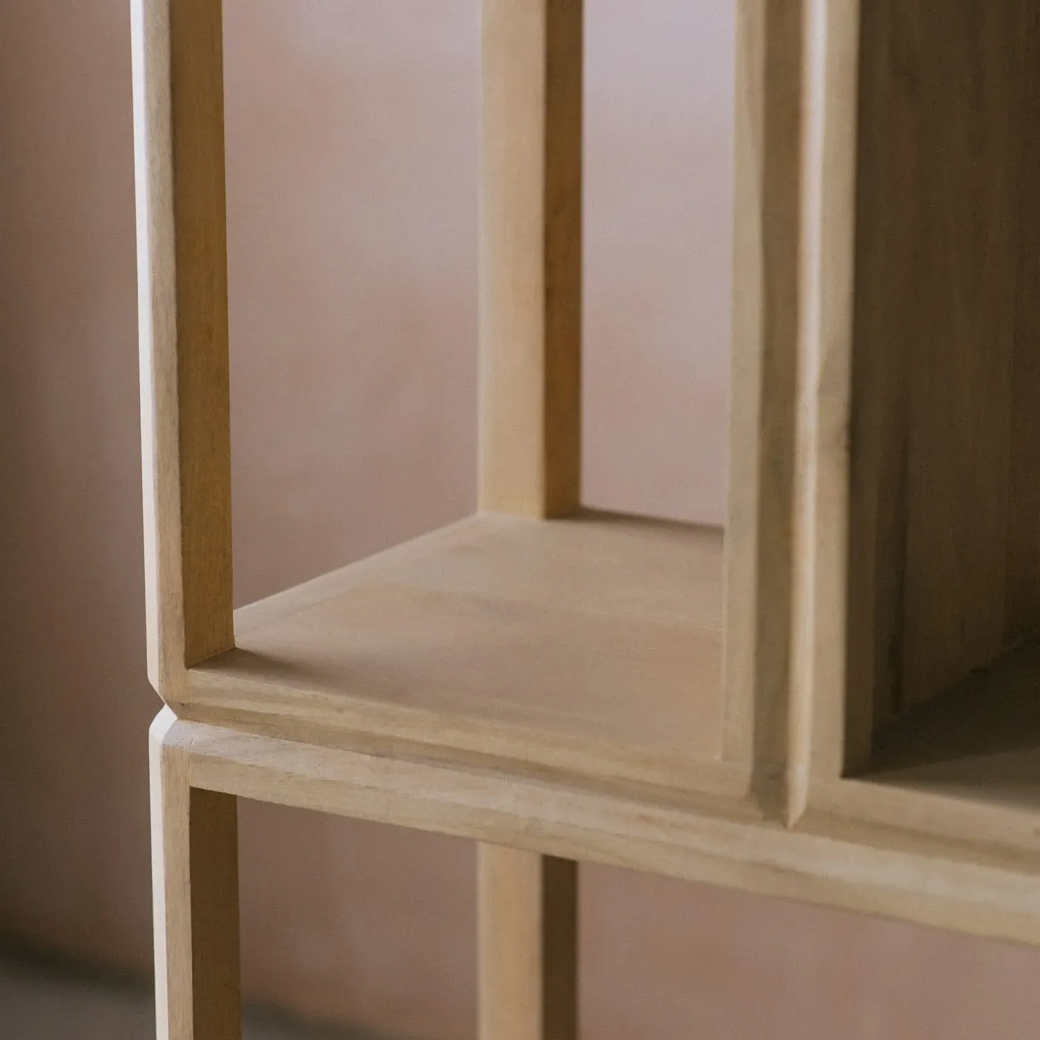 Evander Shelving Unit - Mango Wood