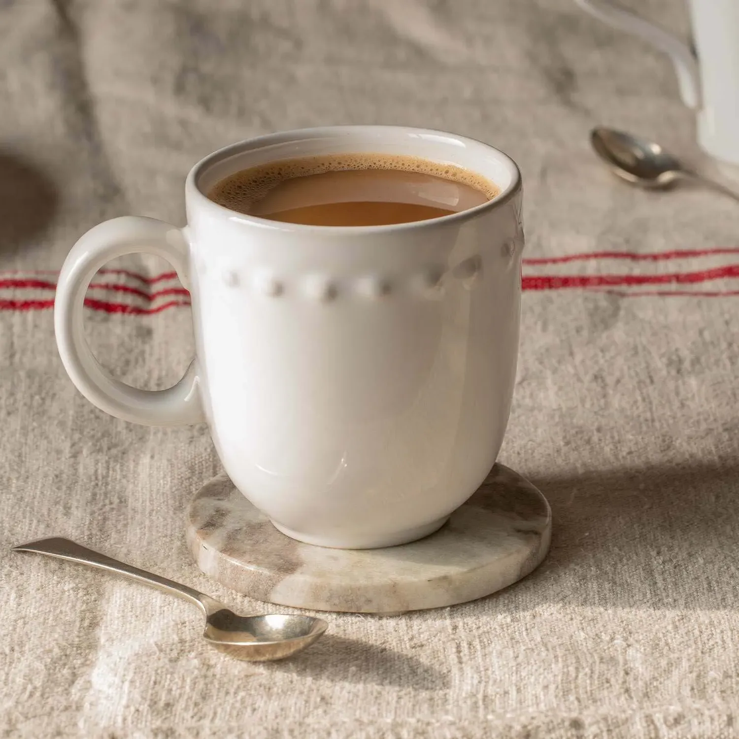 Eve White Bobble Mug - Stoneware