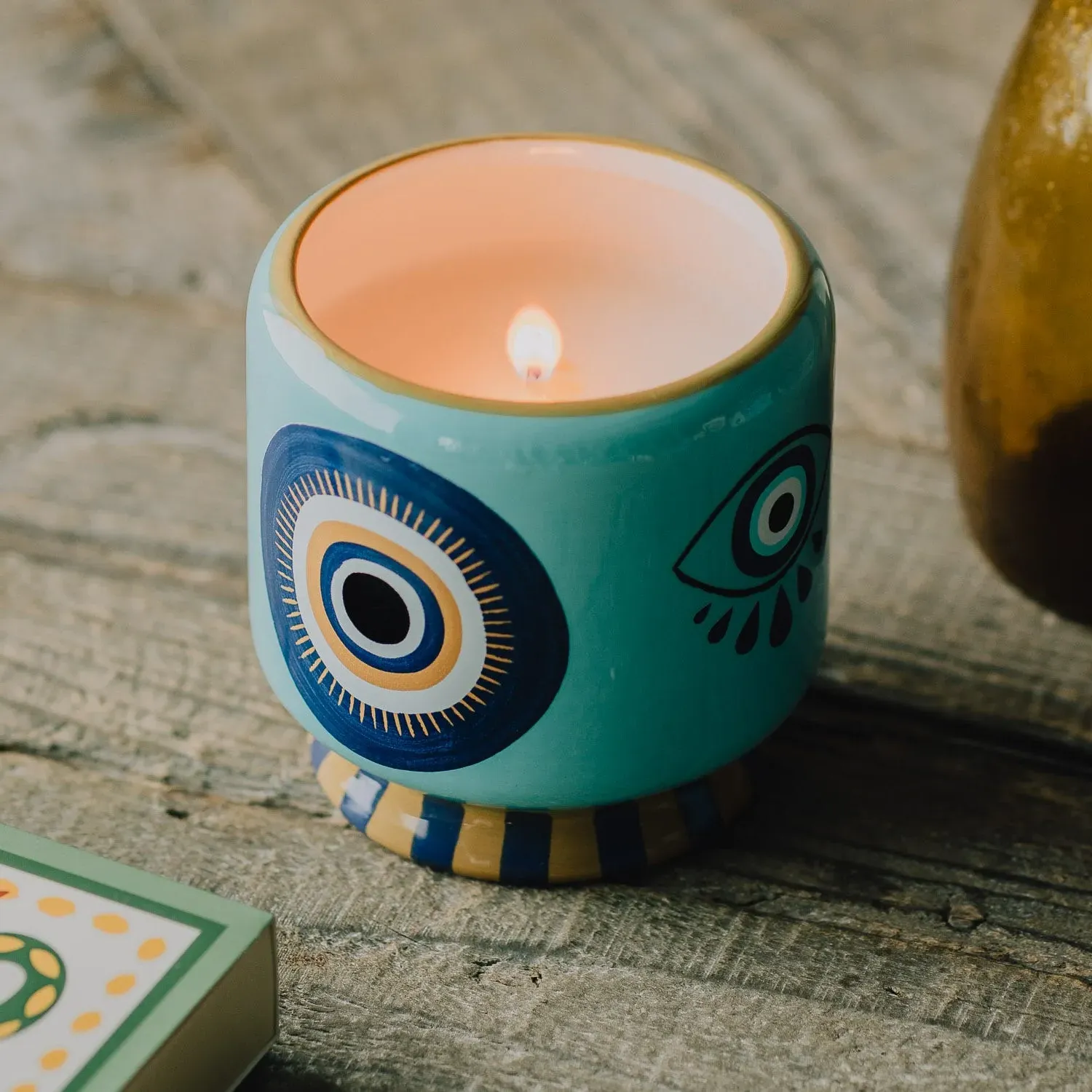 Evil Eye Ceramic Incense & Smoke Candle