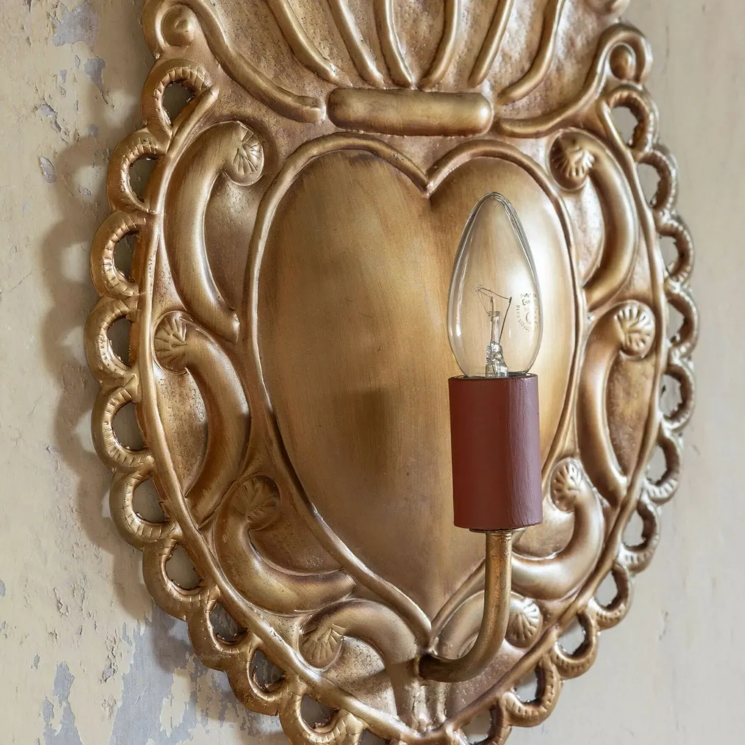 Ex-Voto Wall Light - Antiqued Gold, Iron