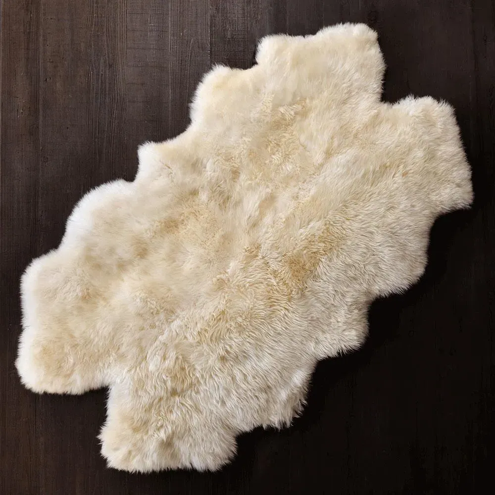 Extra Large Quad Sheepskin Rug - Ivory image