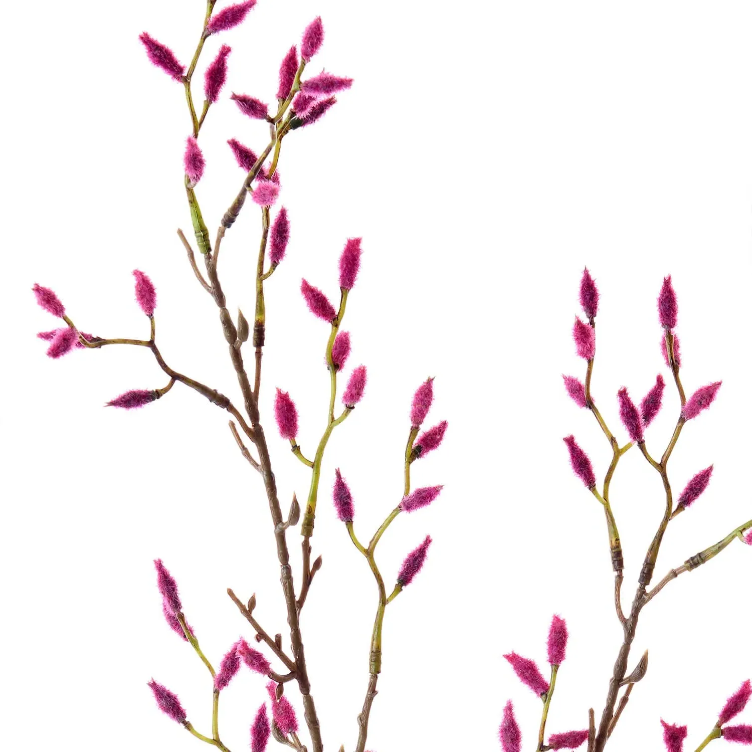 Faux Catkin Buds Stem - Pink