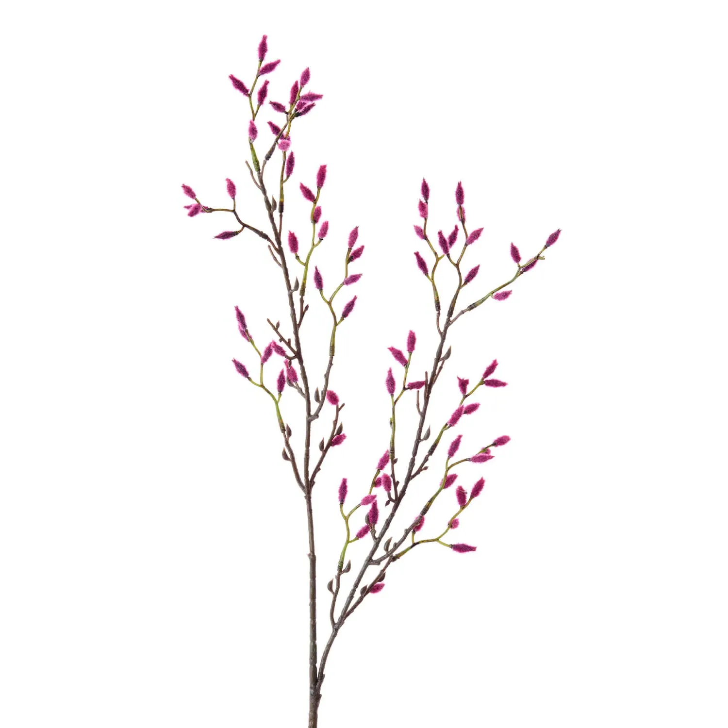 Faux Catkin Buds Stem - Pink