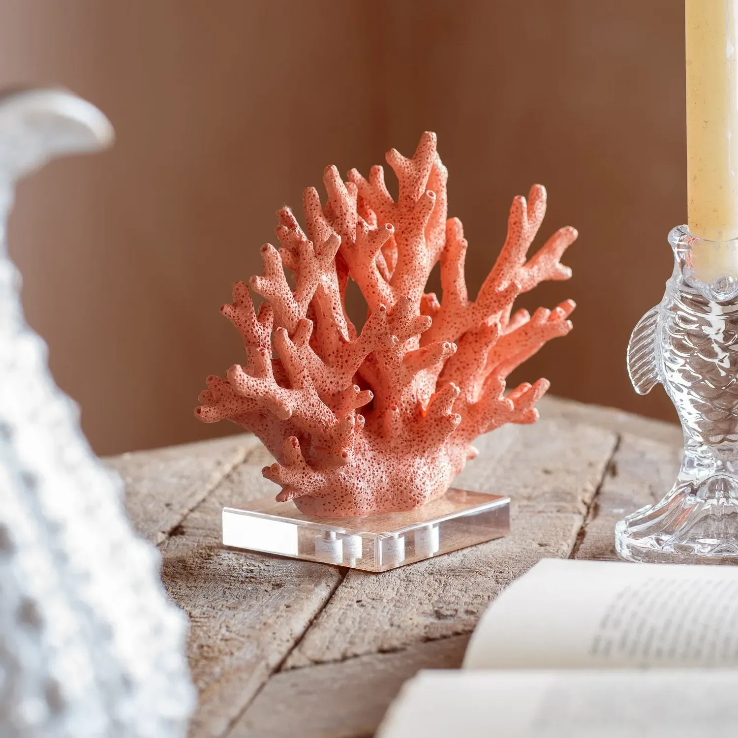 Faux Coral Ornament - Pink
