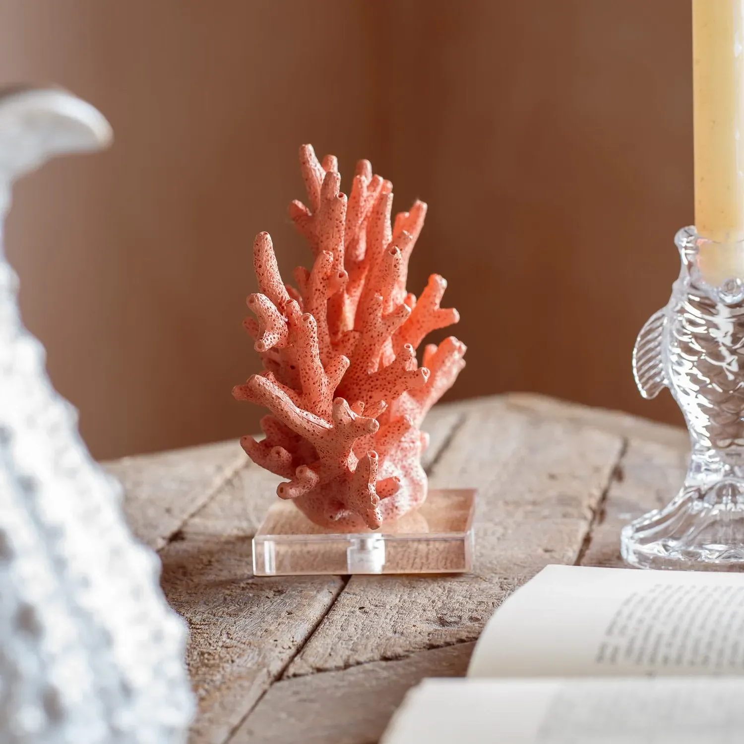 Faux Coral Ornament - Pink