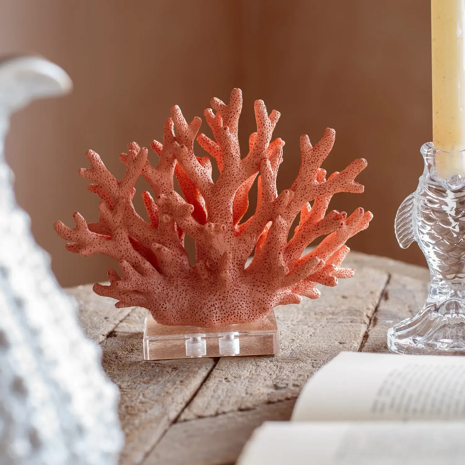 Faux Coral Ornament - Pink image