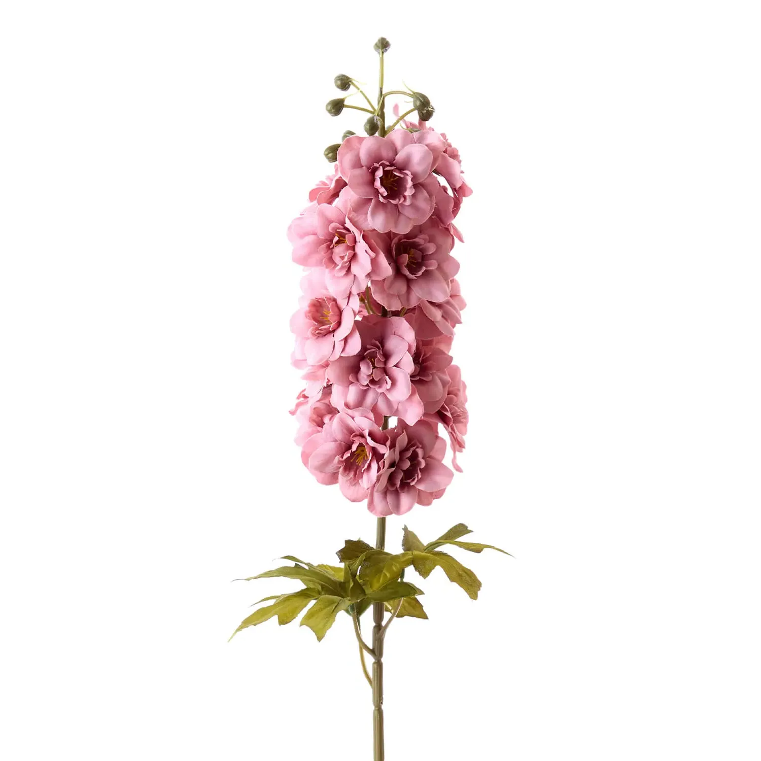 Faux Delphinium Stem - Light Pink, Plastic