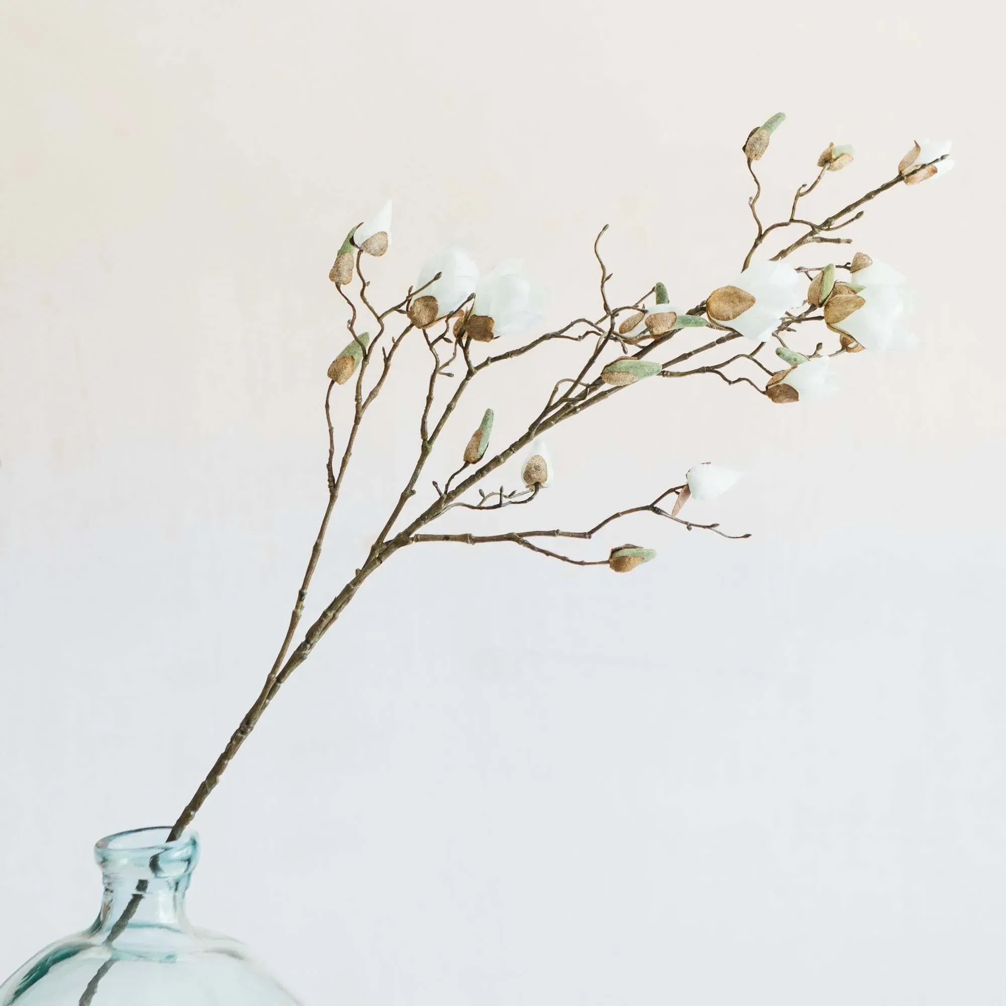 Faux Ivory Magnolia Branch - Ivory image