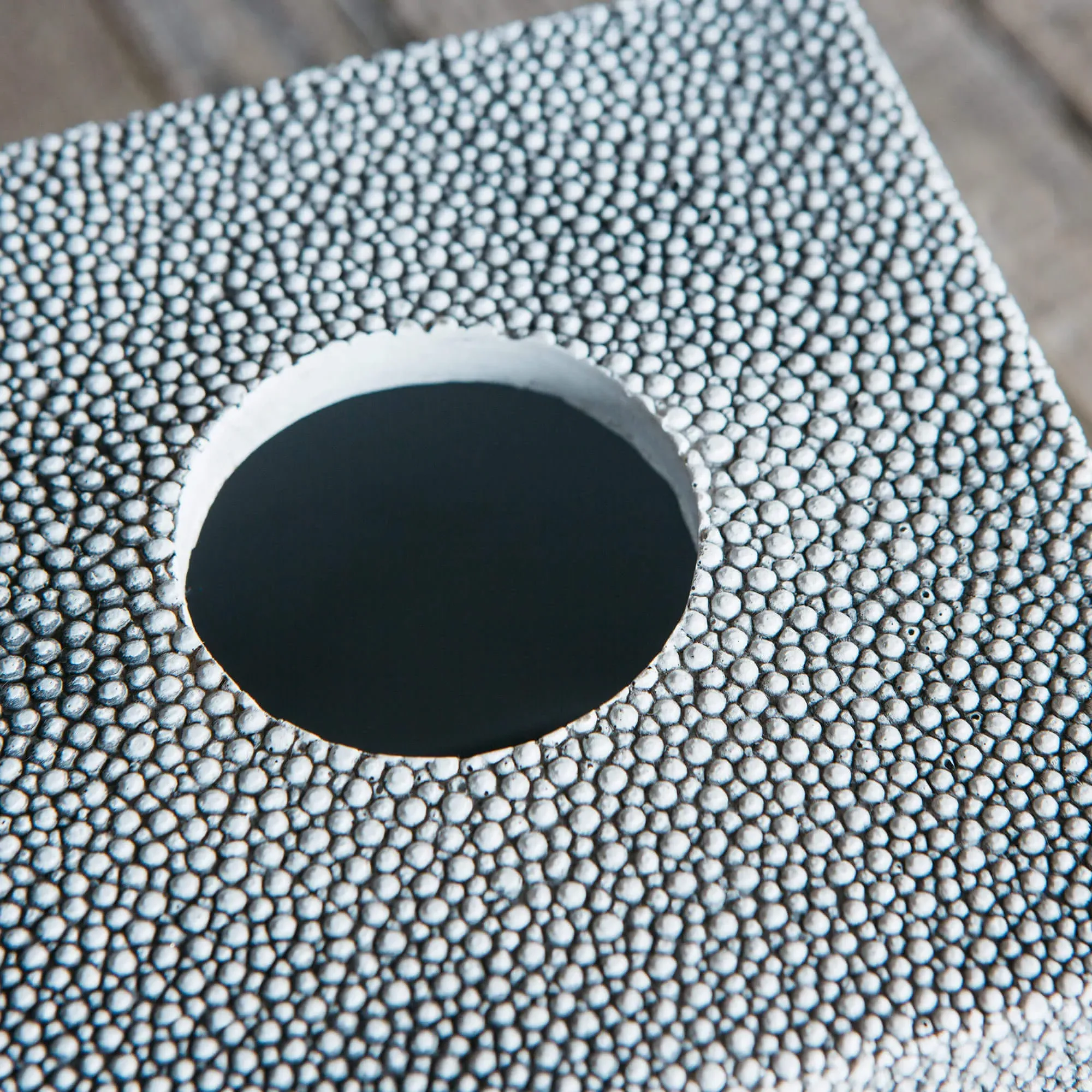 Faux Shagreen Tissue Box - Resin