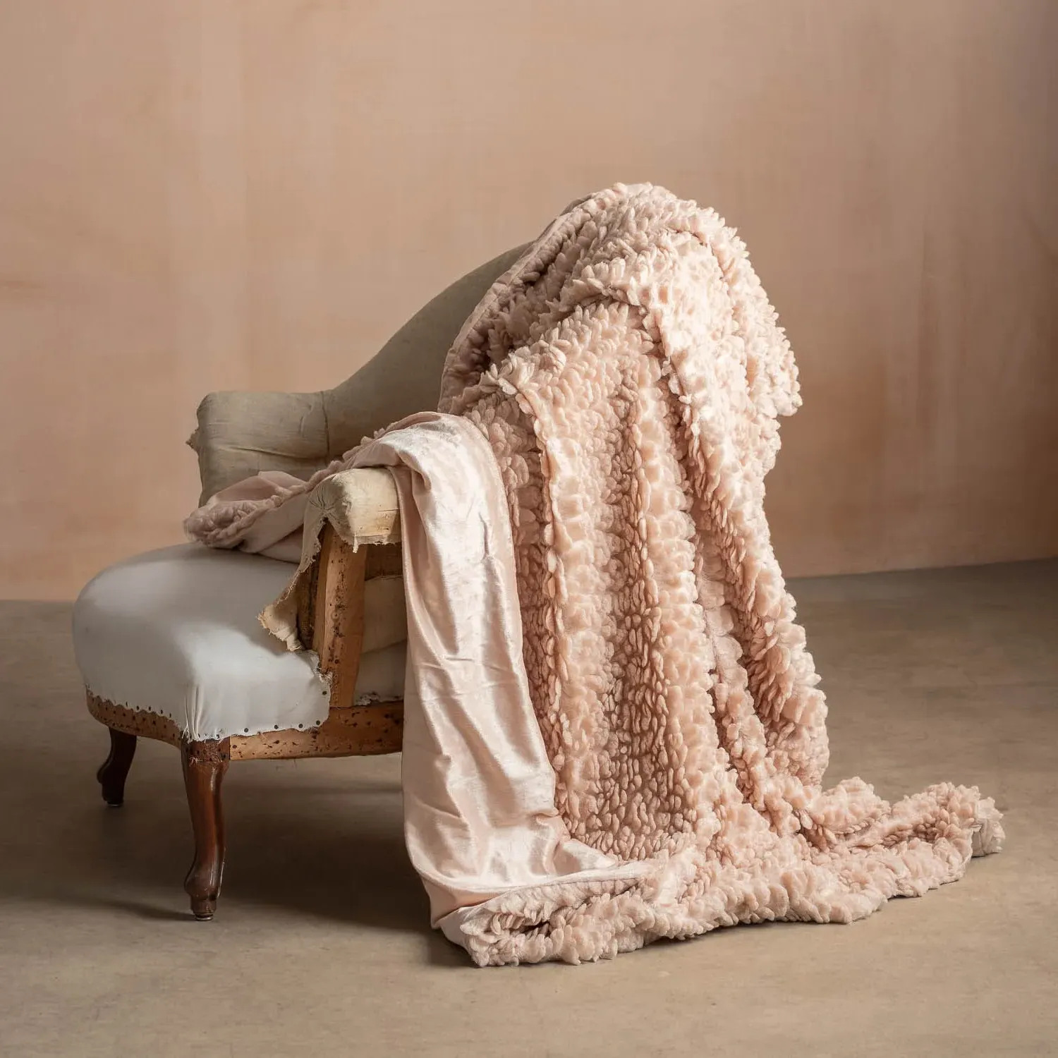 Faux Shearling Throw - Biscuit image