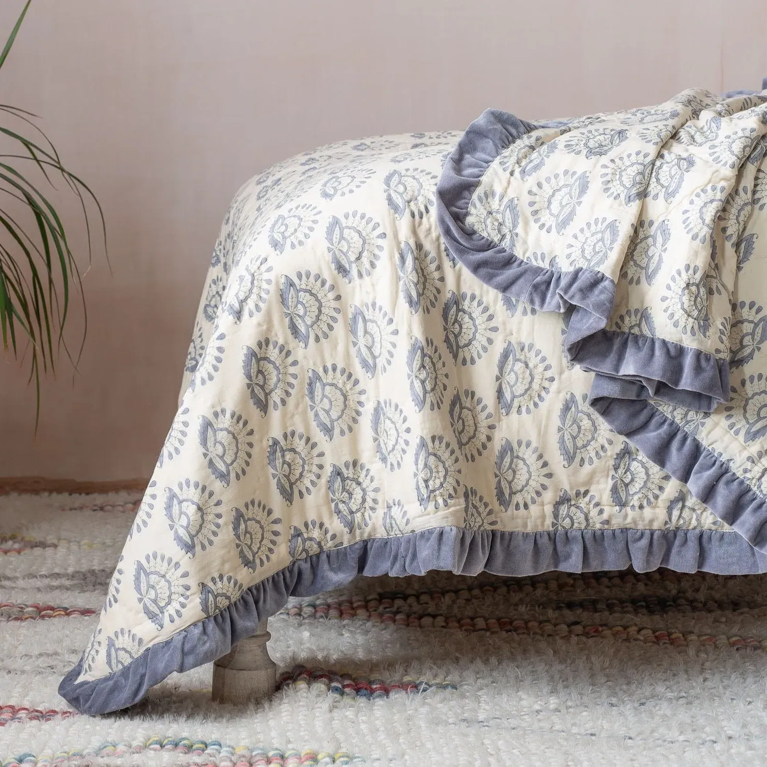 Fiorella King Size Quilt - Cotton