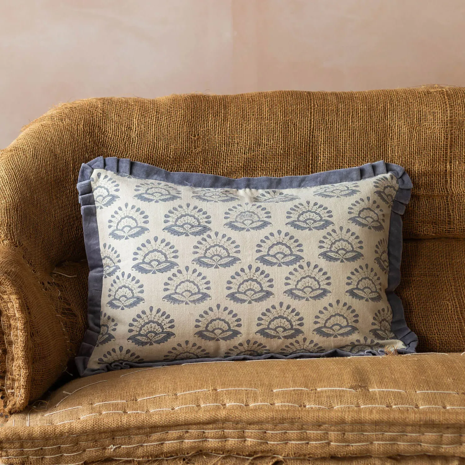 Fiorella Large Rectangular Cushion - Cotton