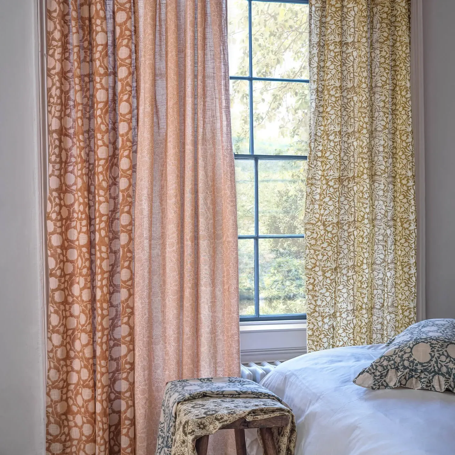 Fleur Single Curtain - Cotton