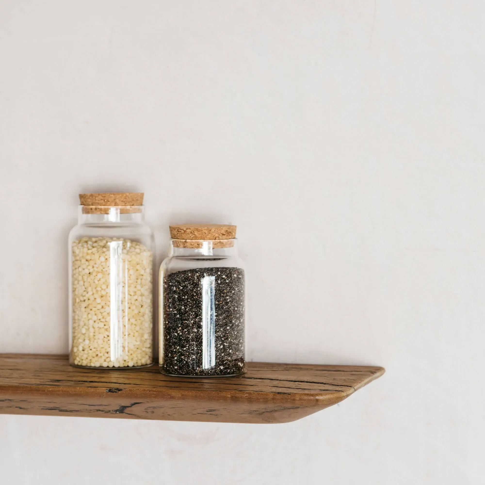 Floating Wood Shelf 60cm - White Cedar