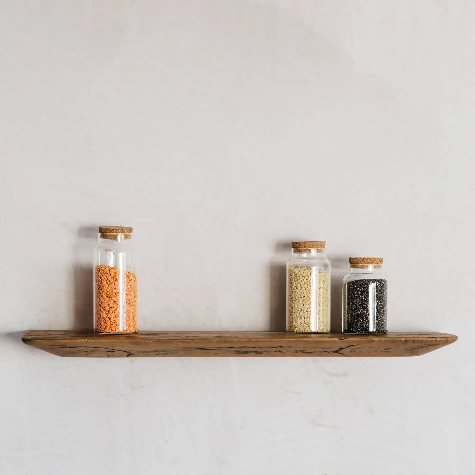 Floating Wood Shelf 60cm - White Cedar image