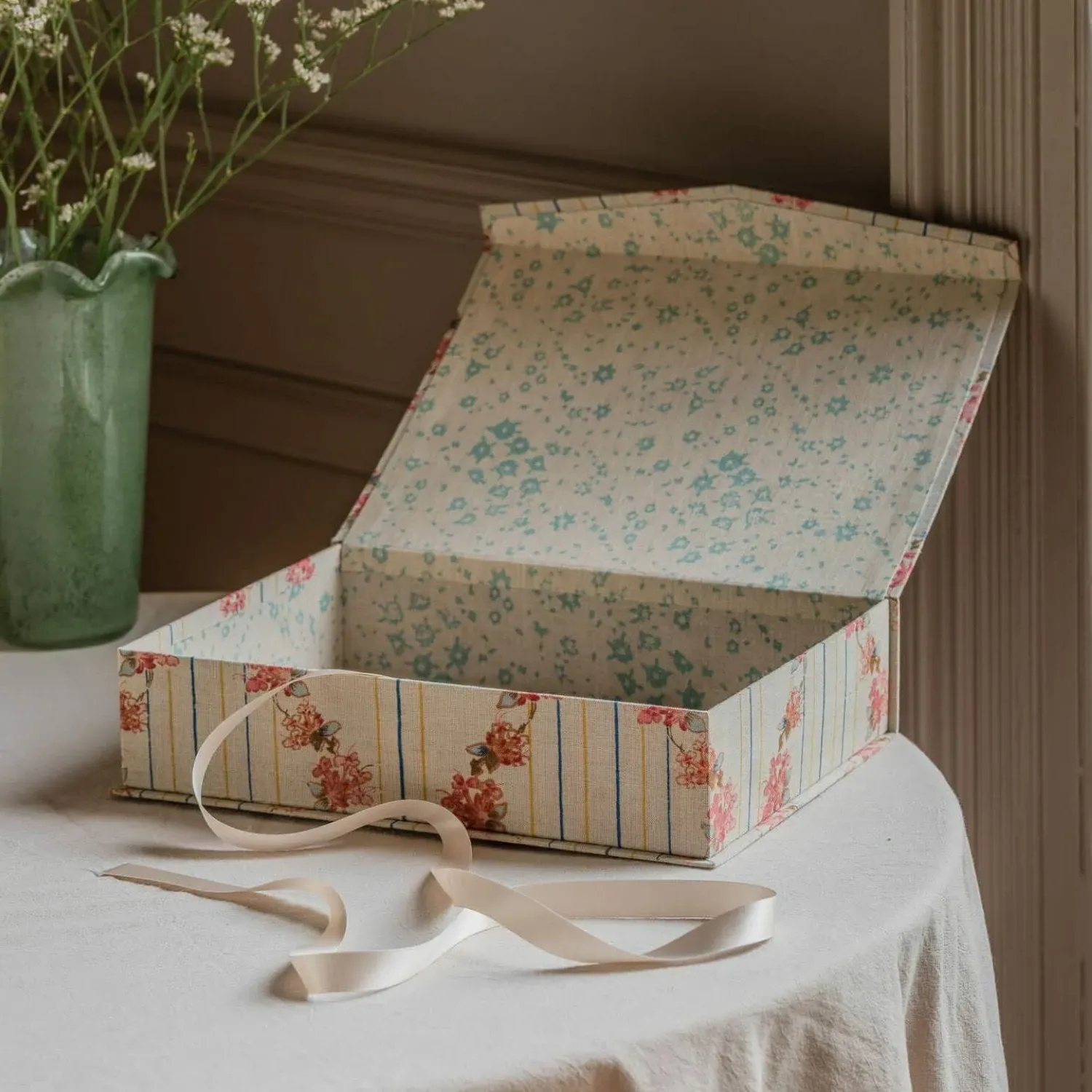 Floral Small Storage Box - Cotton