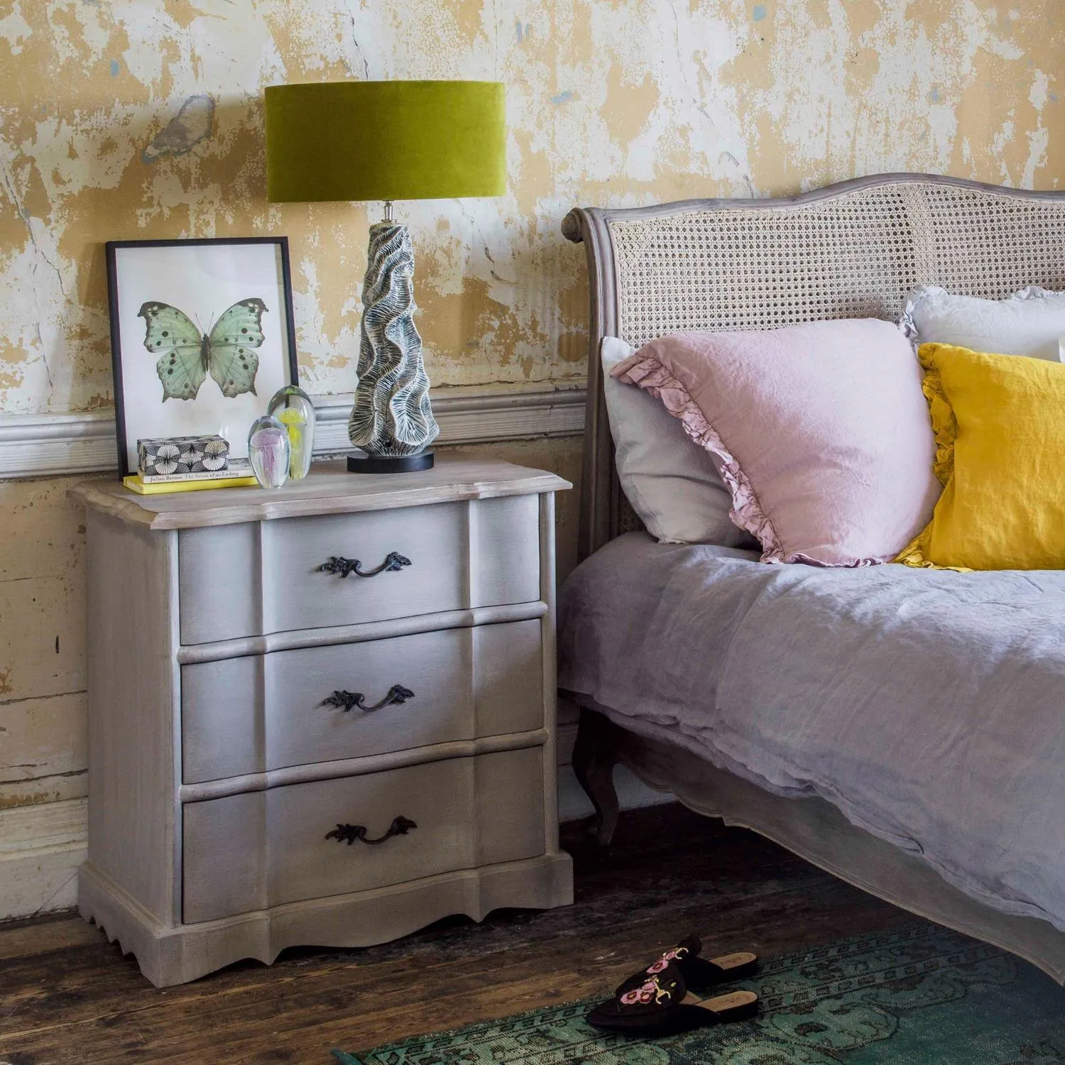 Florence Small Chest of Drawers - Grey, Mango Wood image