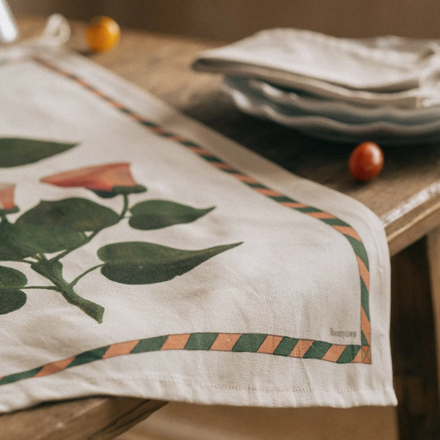 Flowers Tea Towel - Organic Cotton