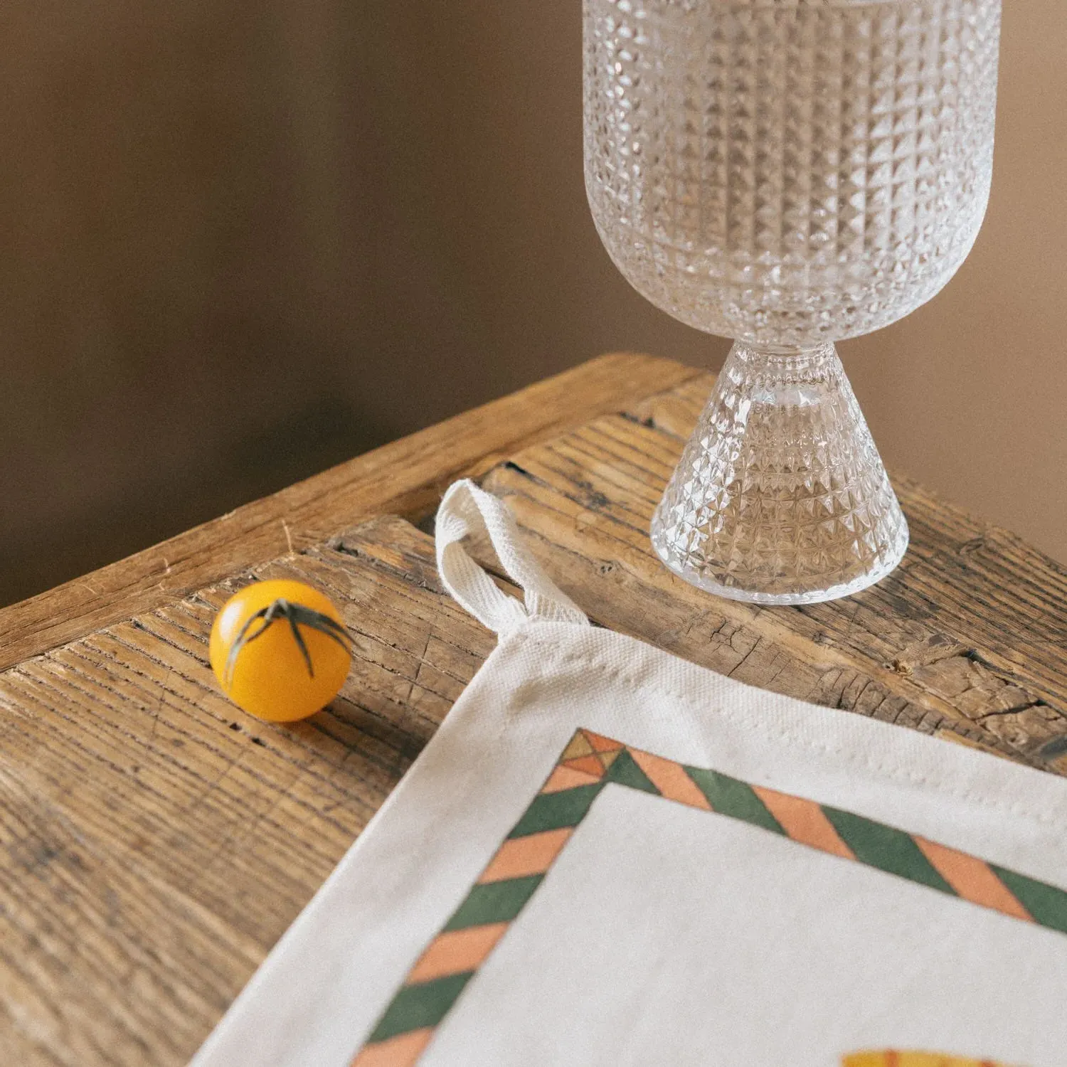 Flowers Tea Towel - Organic Cotton