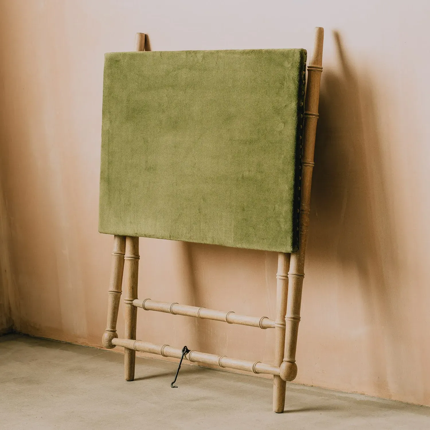 Foldable Card Table - Moss Green, Mango Wood