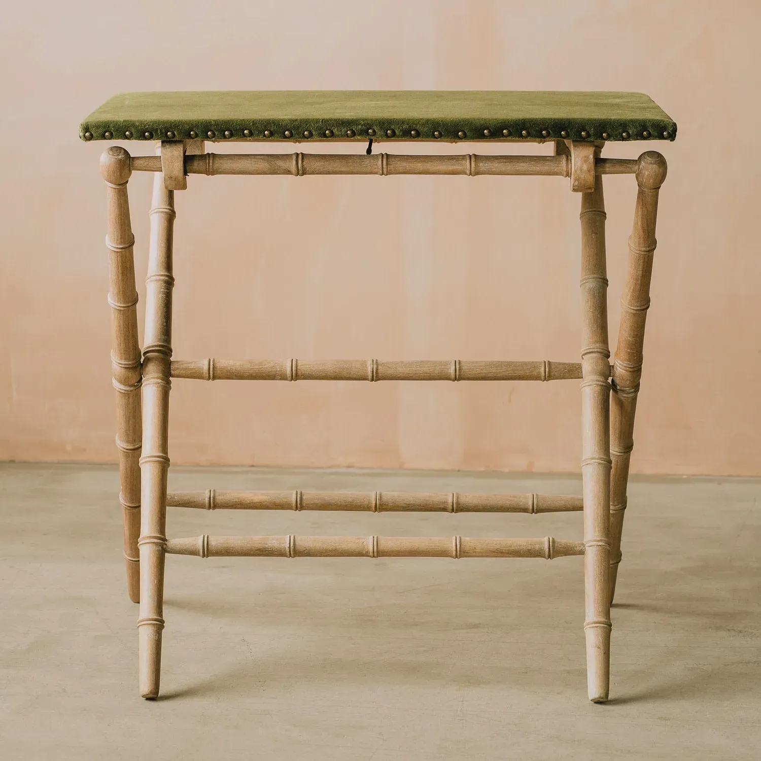 Foldable Card Table - Moss Green, Mango Wood