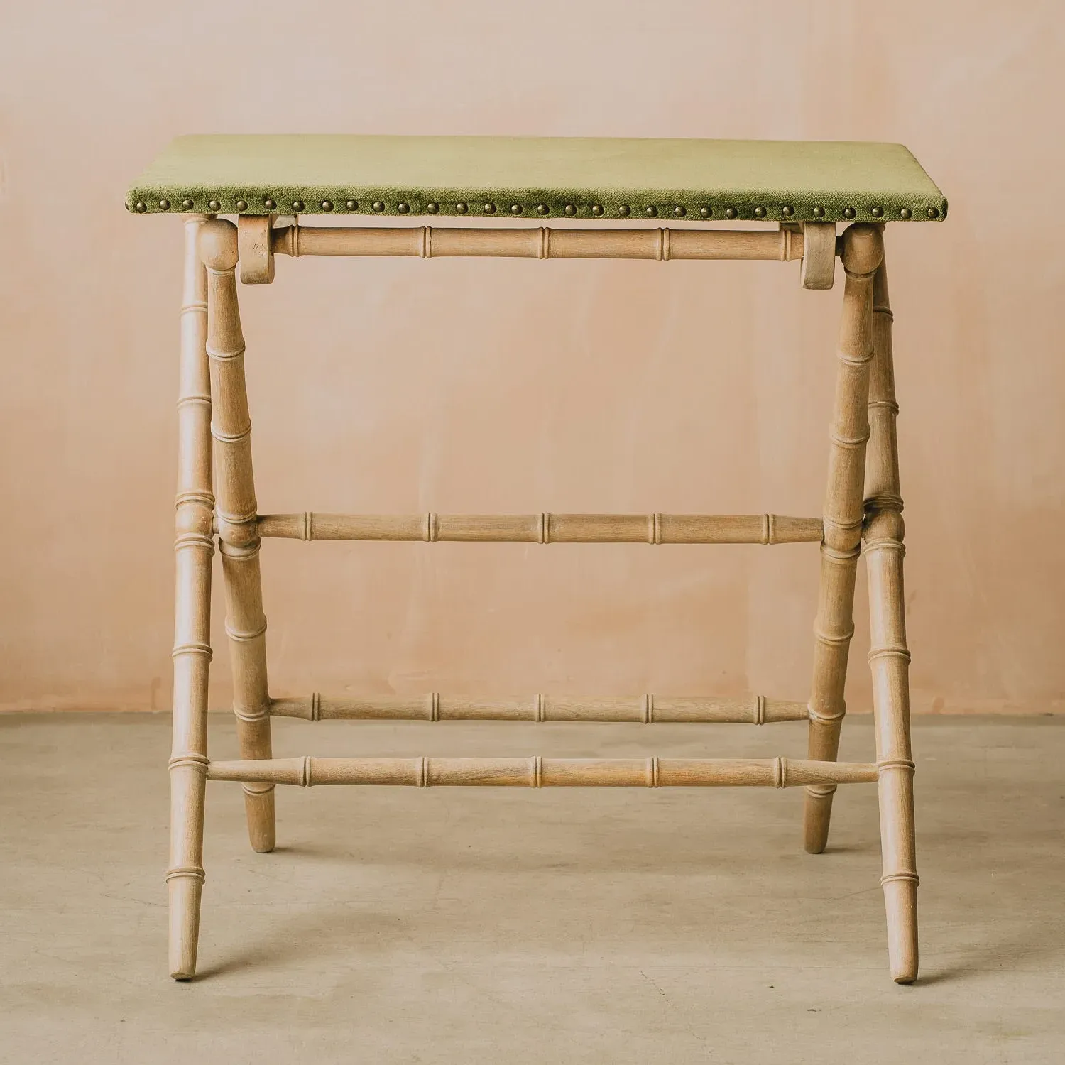 Foldable Card Table - Moss Green, Mango Wood