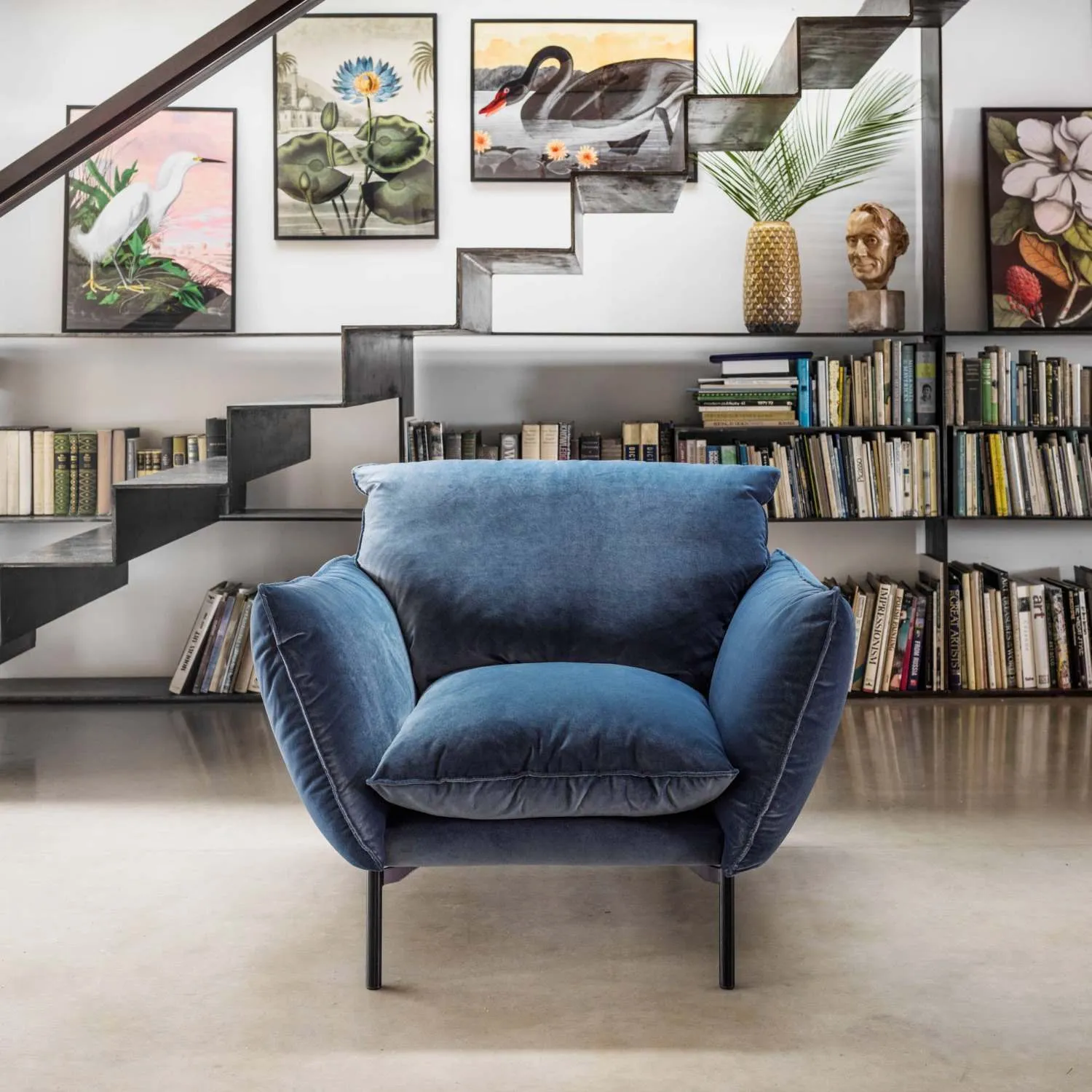 Freddie Armchair - Black Metal image